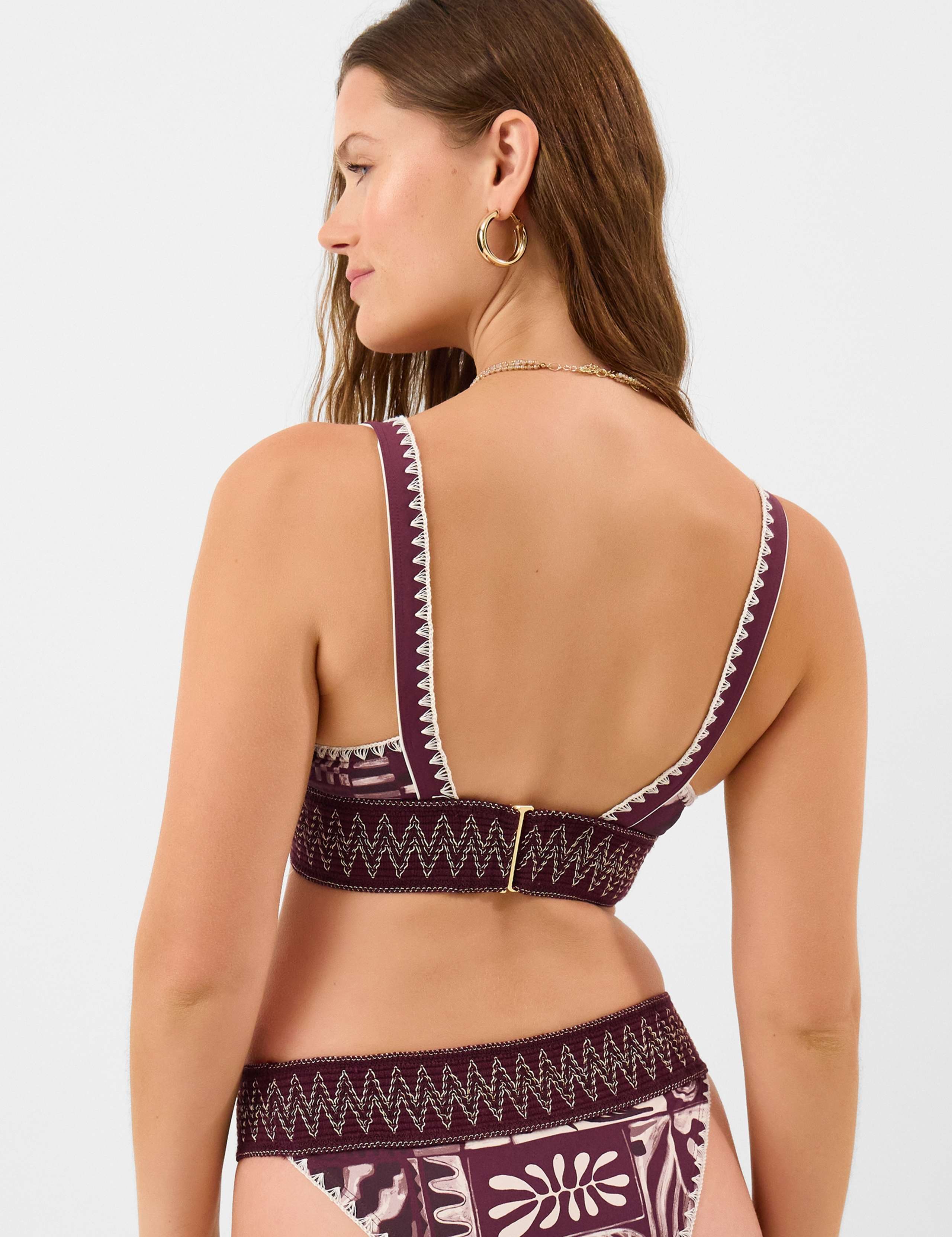 Abstract Print Bikini Top 3 of 5