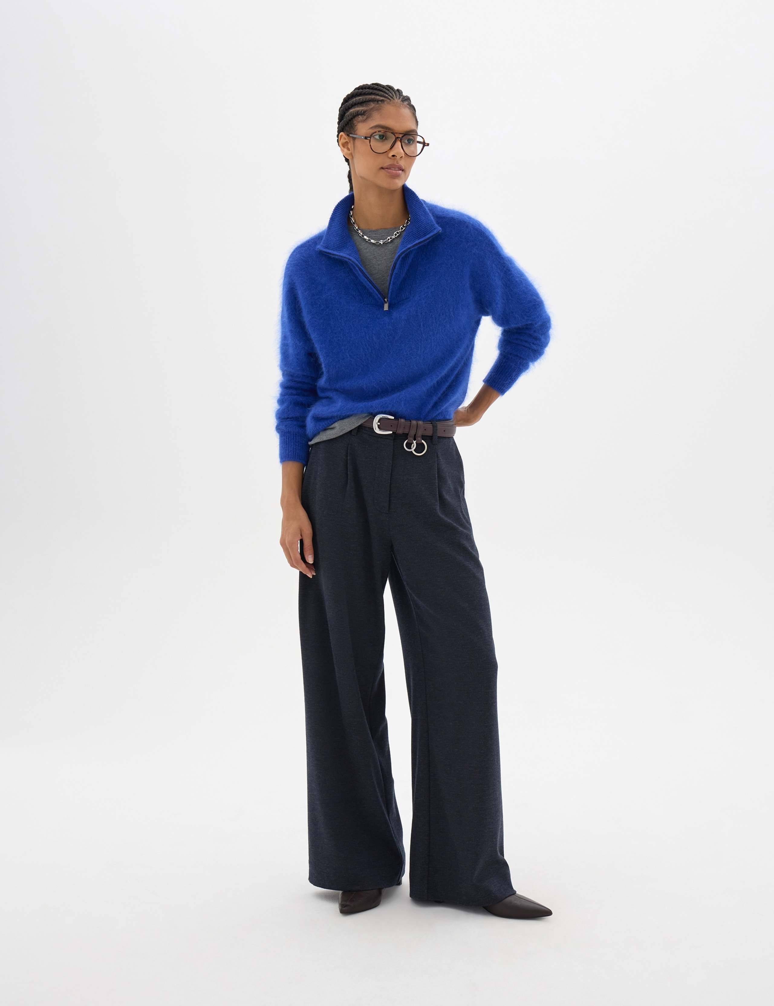 Pure Wool Brushed Collared Jumper 5 of 6