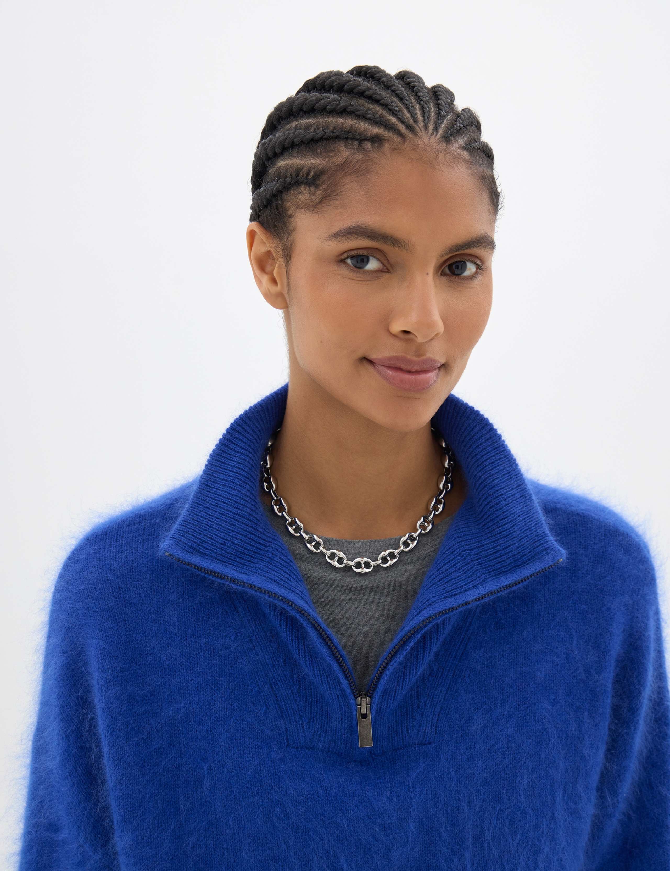 Pure Wool Brushed Collared Jumper 6 of 6