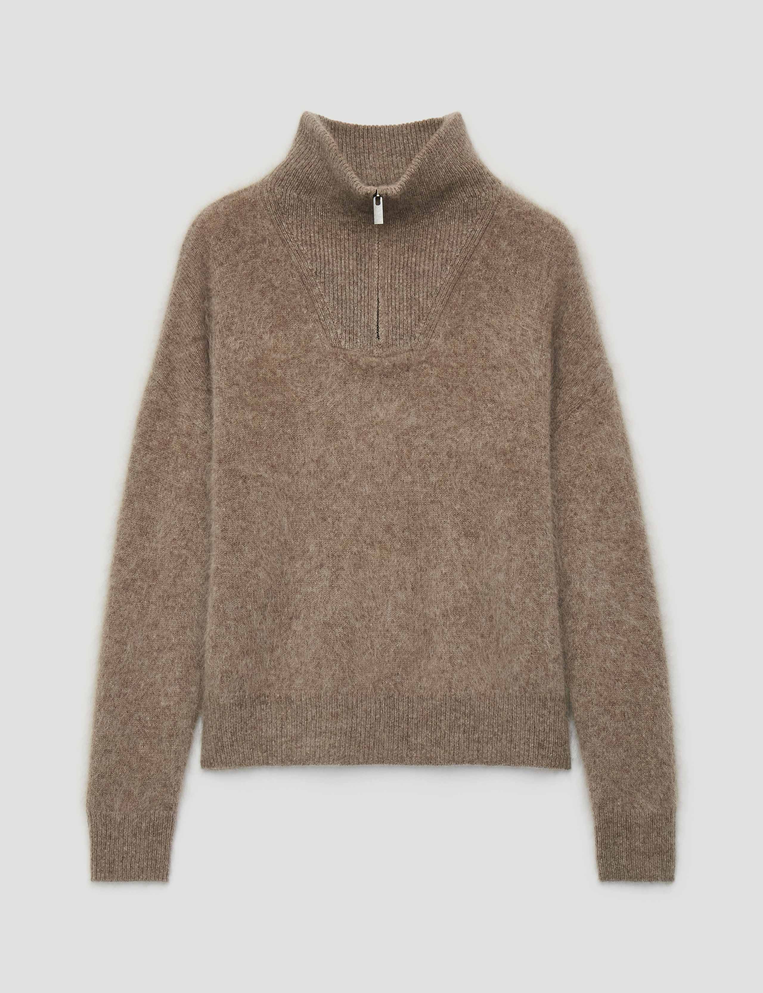 Pure Wool Brushed Collared Jumper 2 of 6