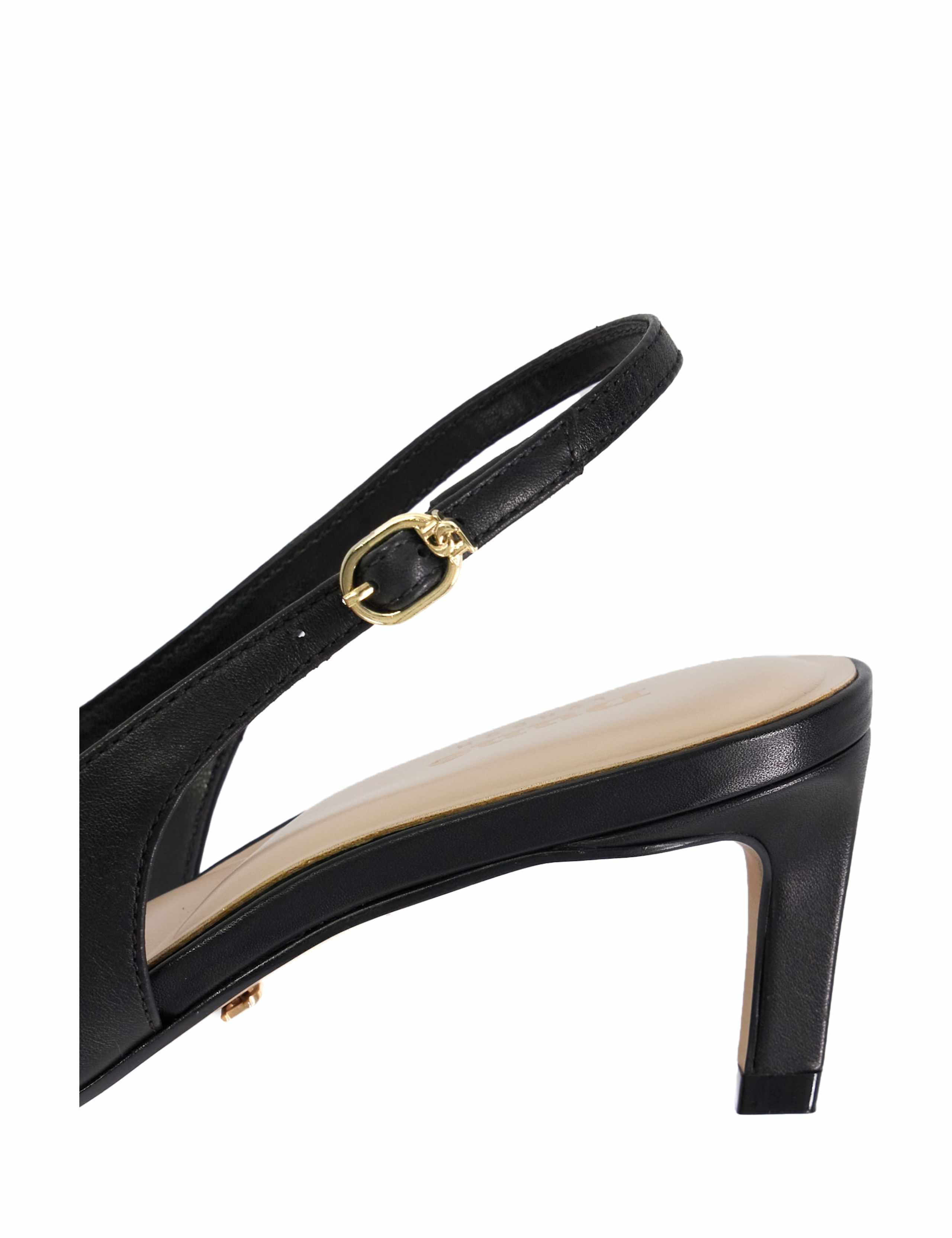 Celinna Leather Slingback Buckle Court Shoes 4 of 4