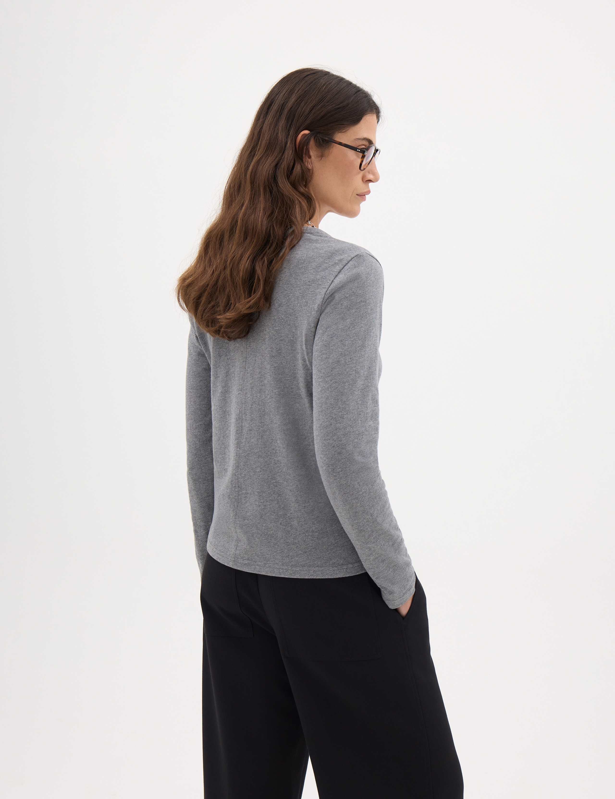 Pure Cotton V Neck Regular Fit Henley T-Shirt 4 of 5