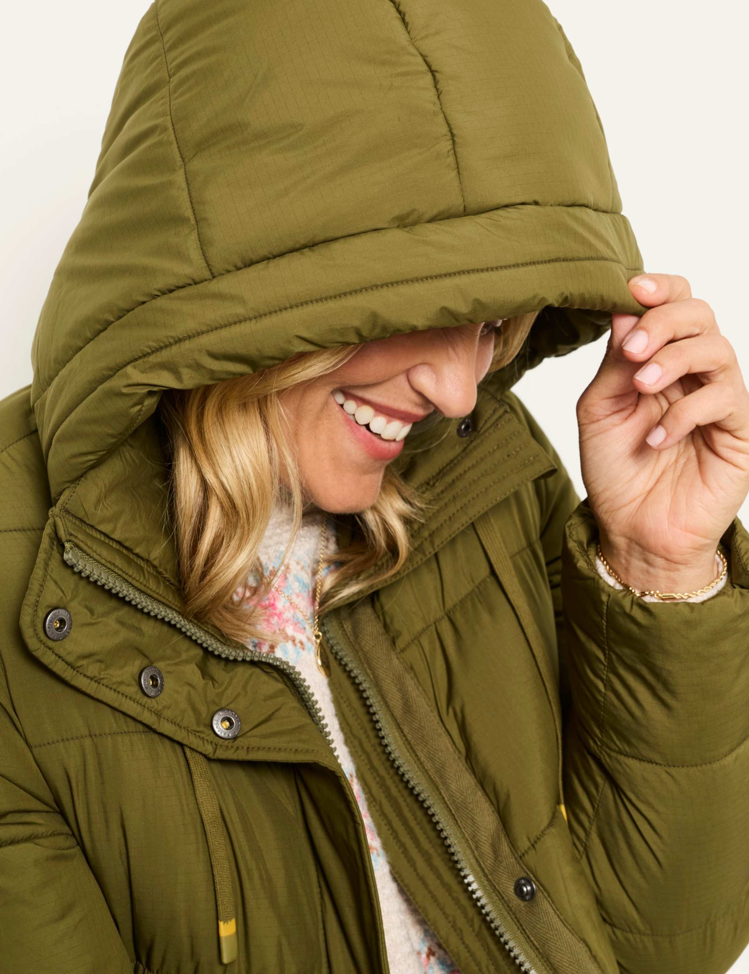 Hooded Longline Puffer Coat 5 of 7