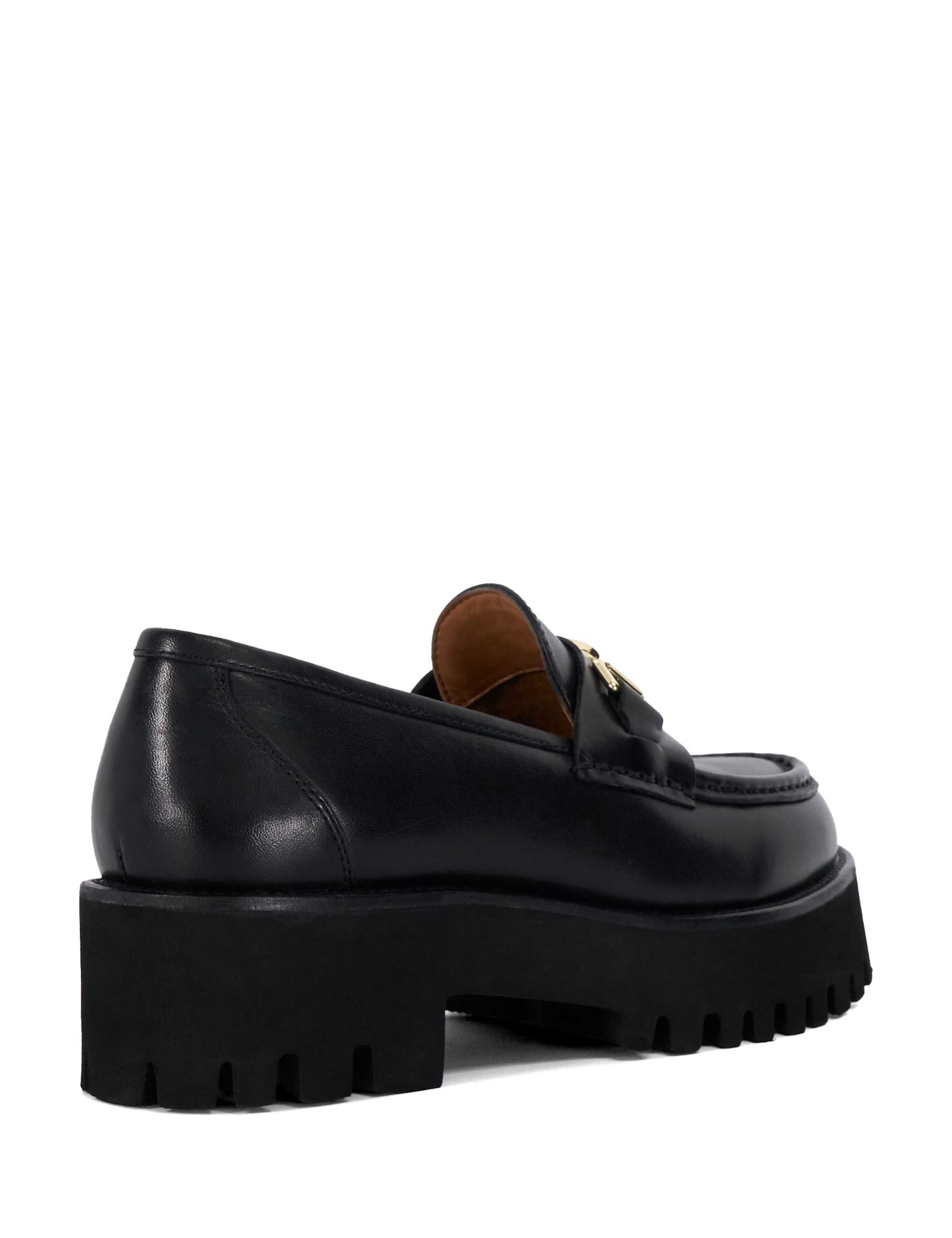 Leather Chunky Block Heel Loafers 5 of 5