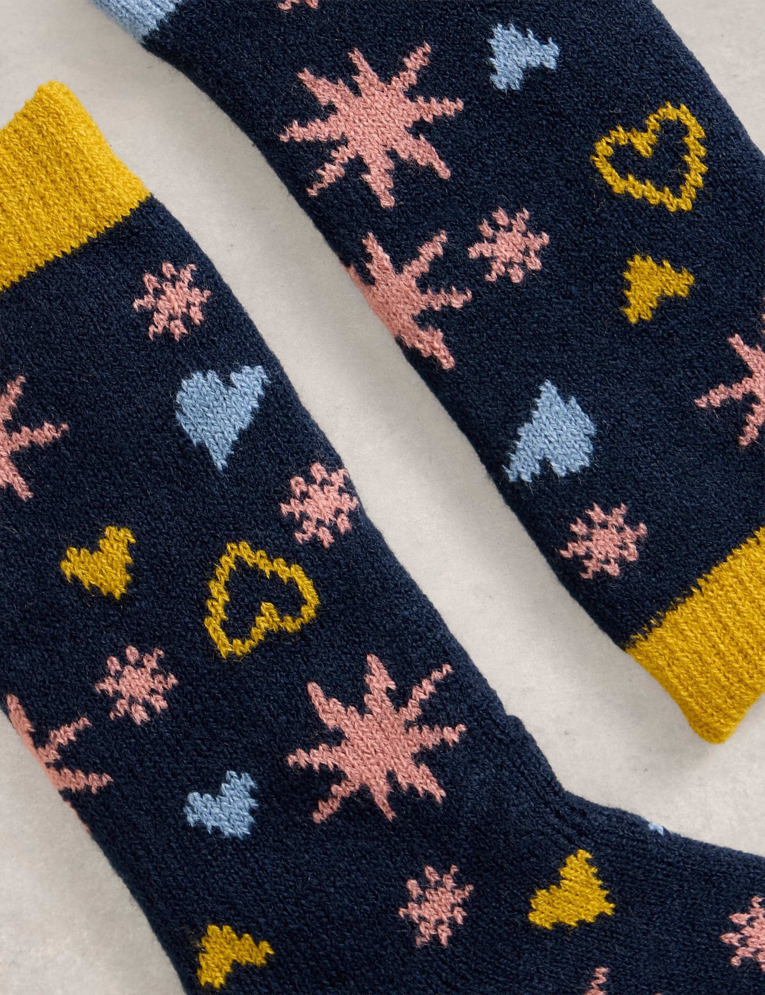 Stars and Hearts Ankle High Socks 2 of 2