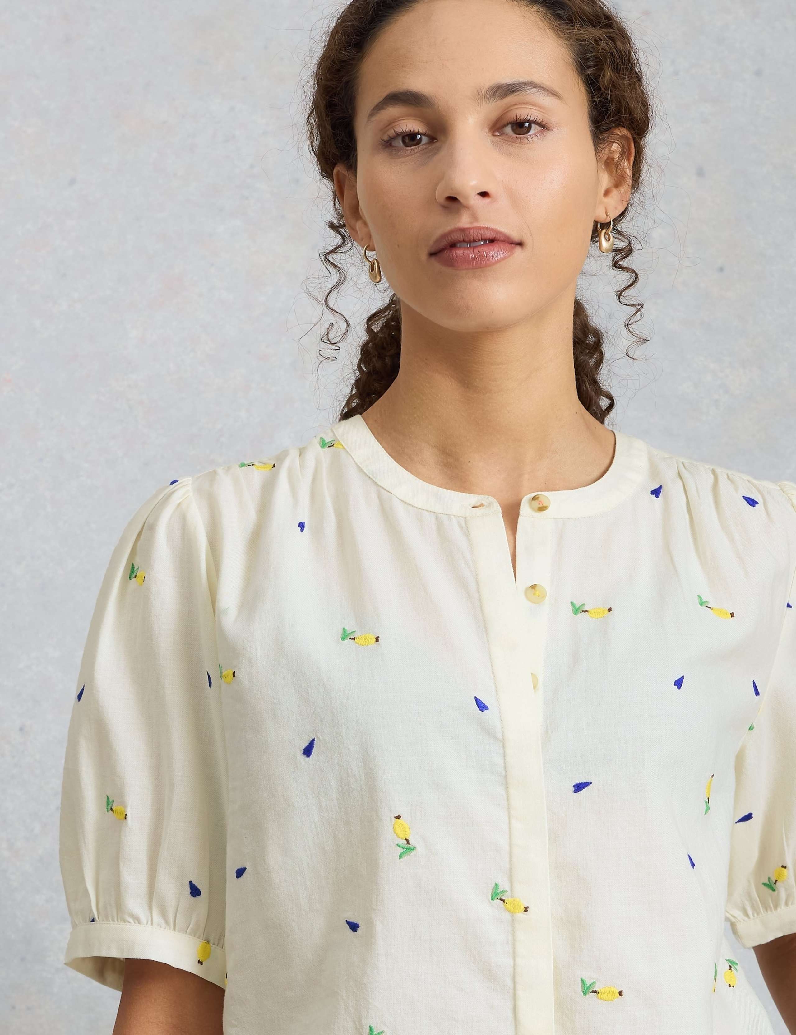 Pure Cotton Embroidered Top 6 of 6