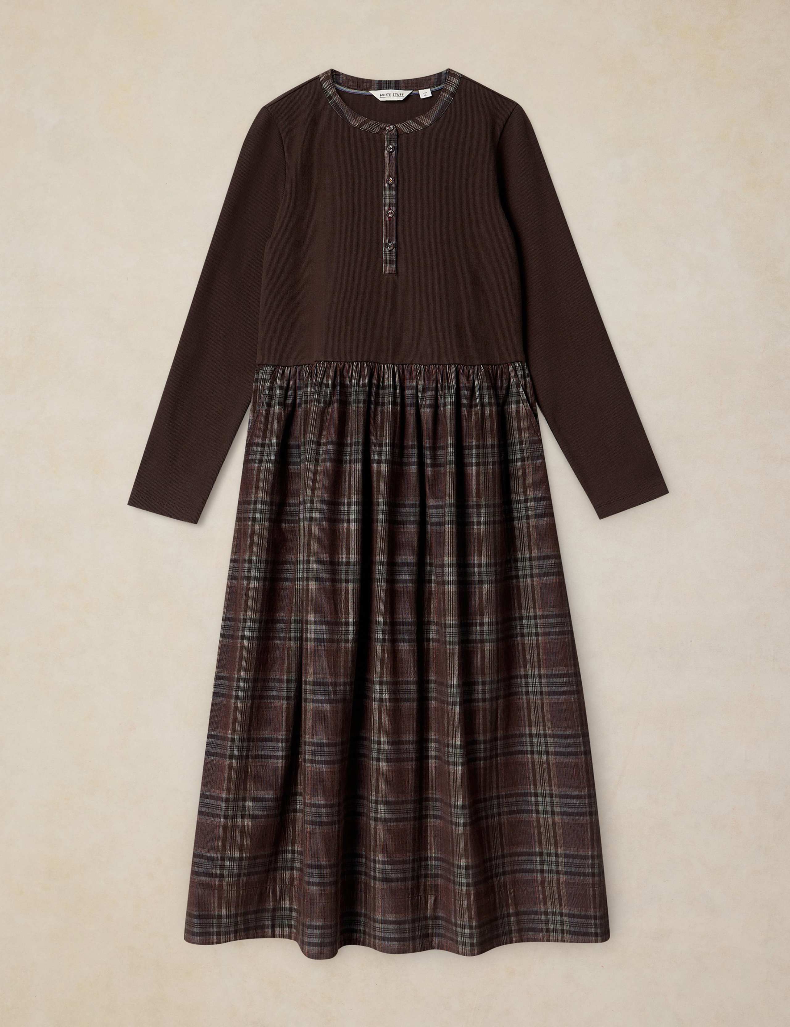 Jersey Collared Neck Midi Tea Dress 2 of 6