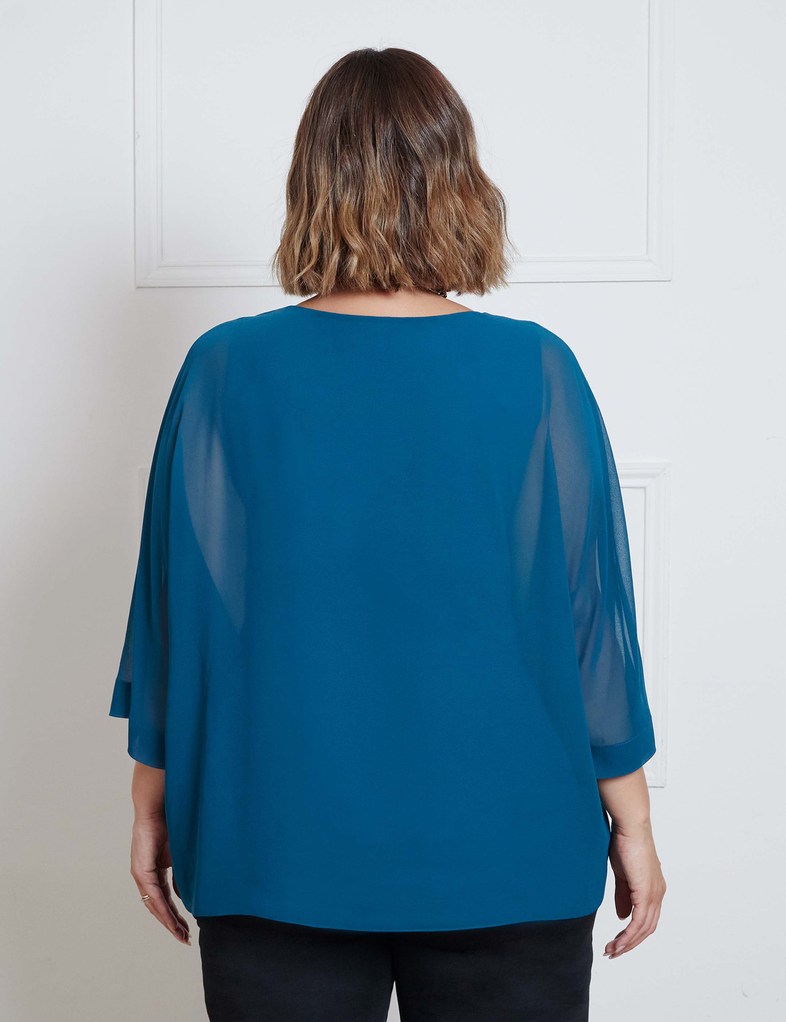 Chiffon V-Neck Top 3 of 3