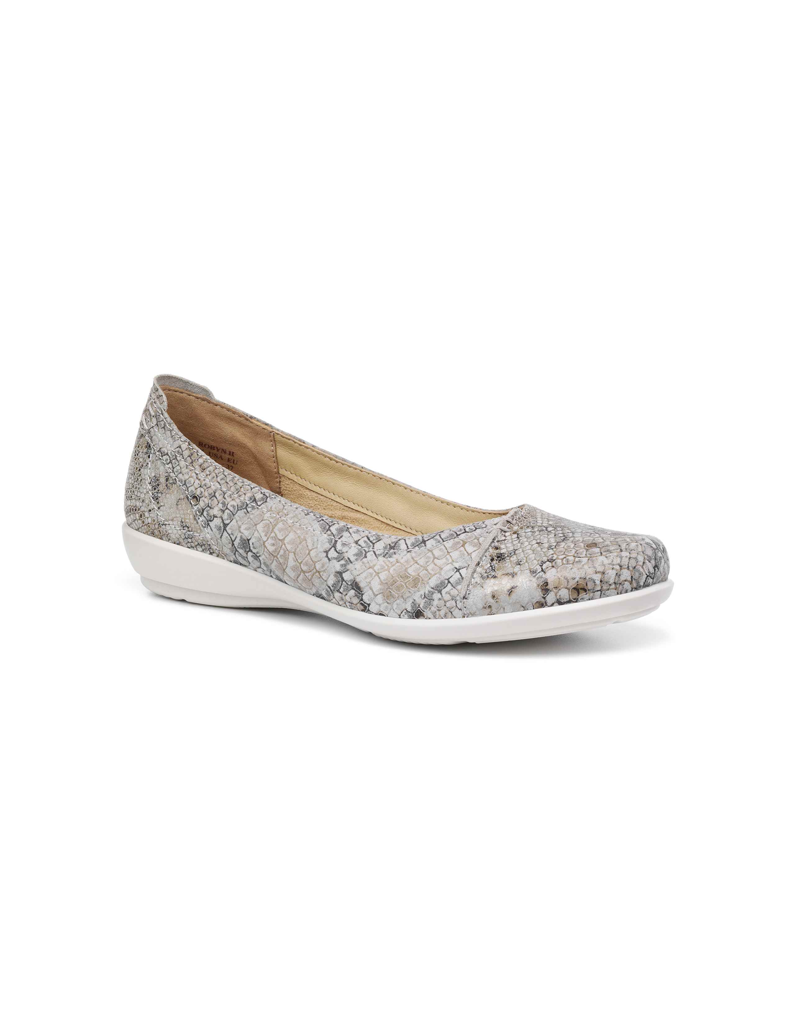 Robyn Leather Animal Print Ballet Pumps 2 of 4
