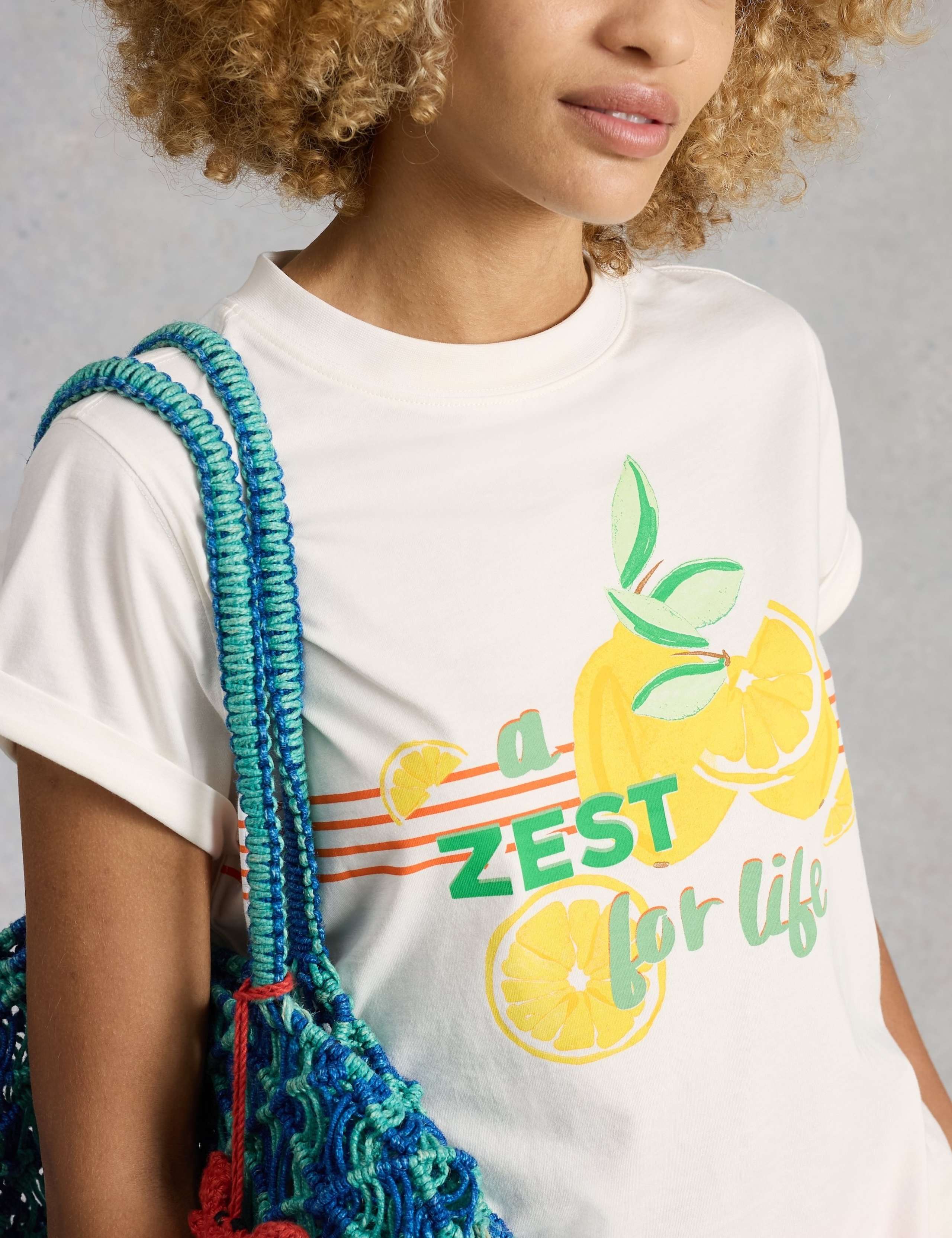 Pure Cotton Lemon Graphic T-Shirt 4 of 6