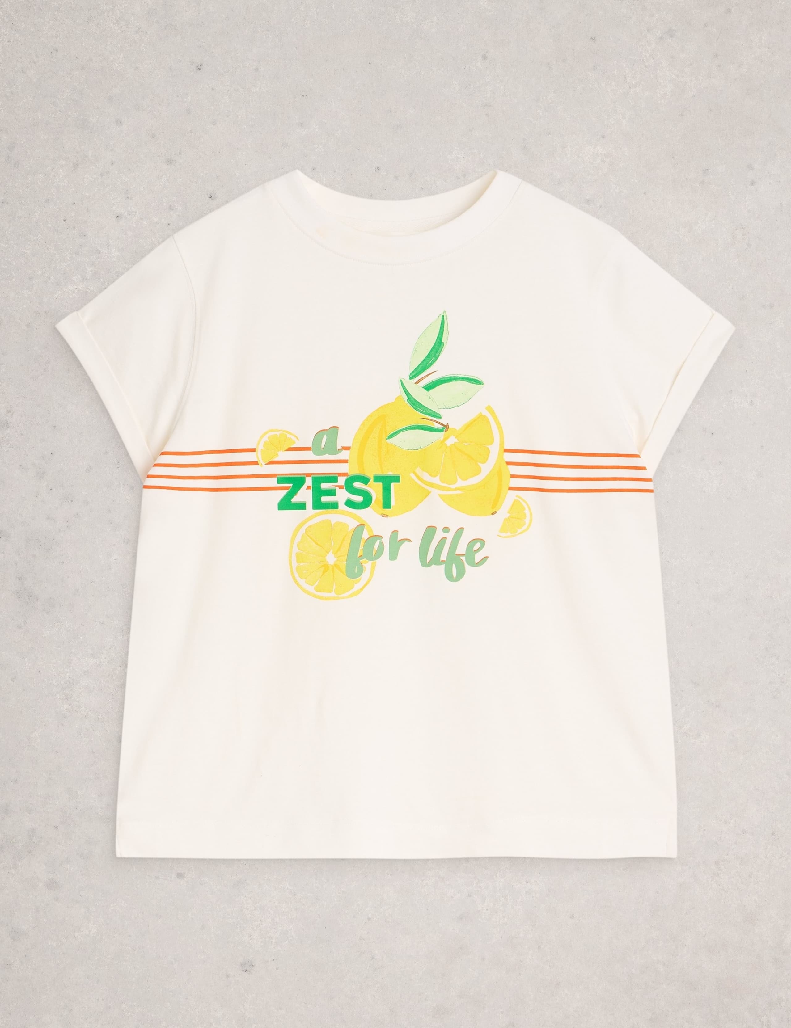 Pure Cotton Lemon Graphic T-Shirt 2 of 6