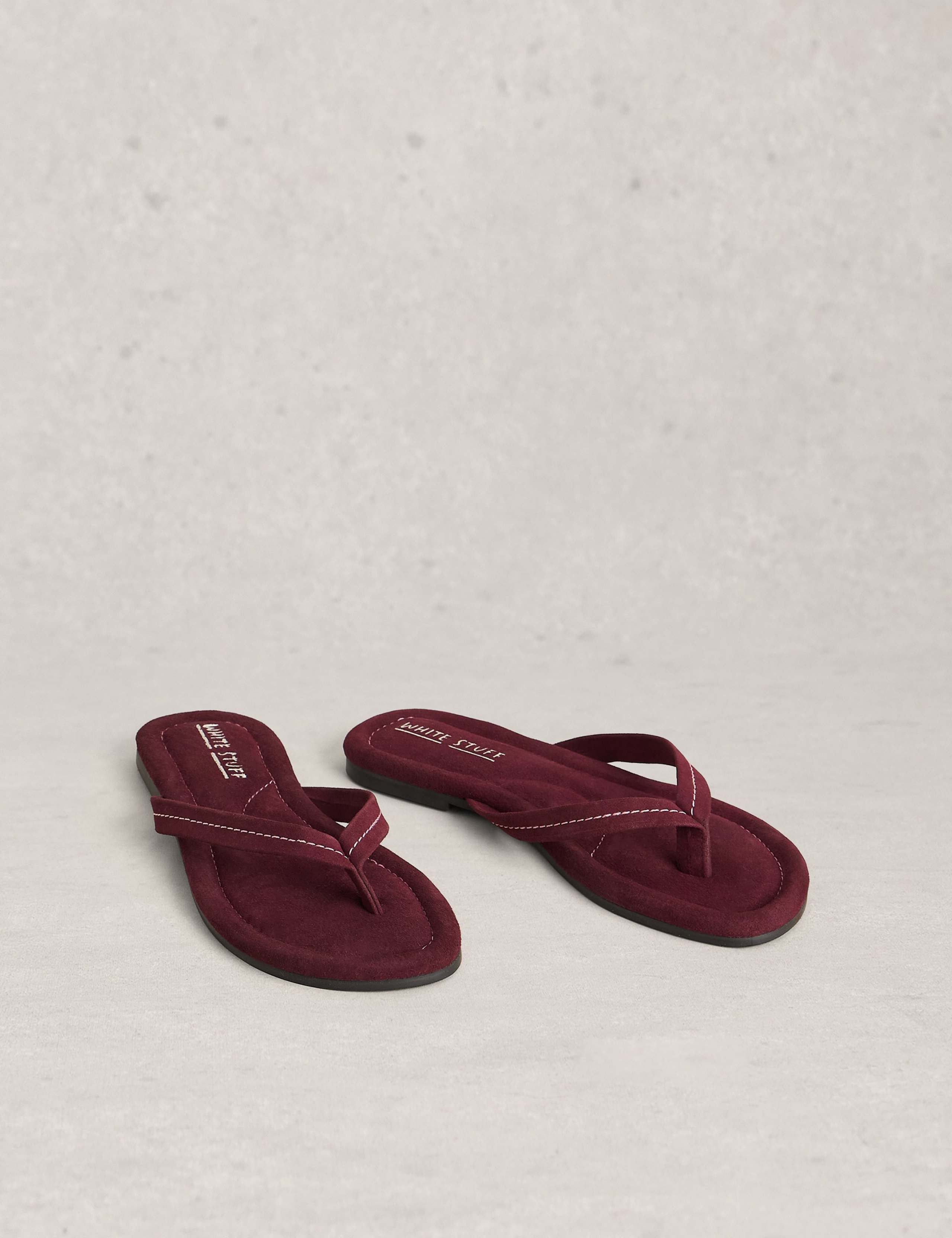 Suede Footbed Flip Flops 2 of 4
