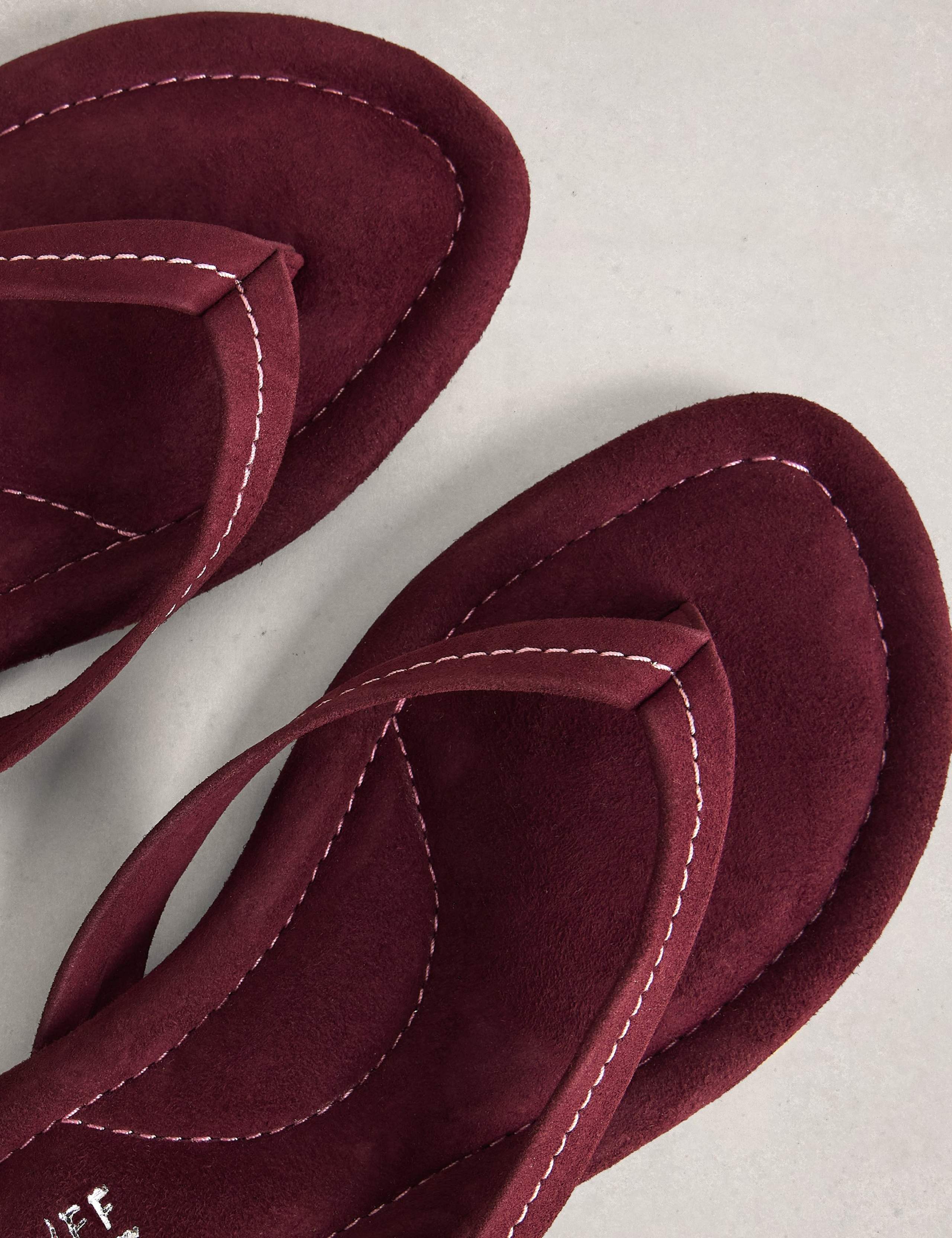 Suede Footbed Flip Flops 3 of 4