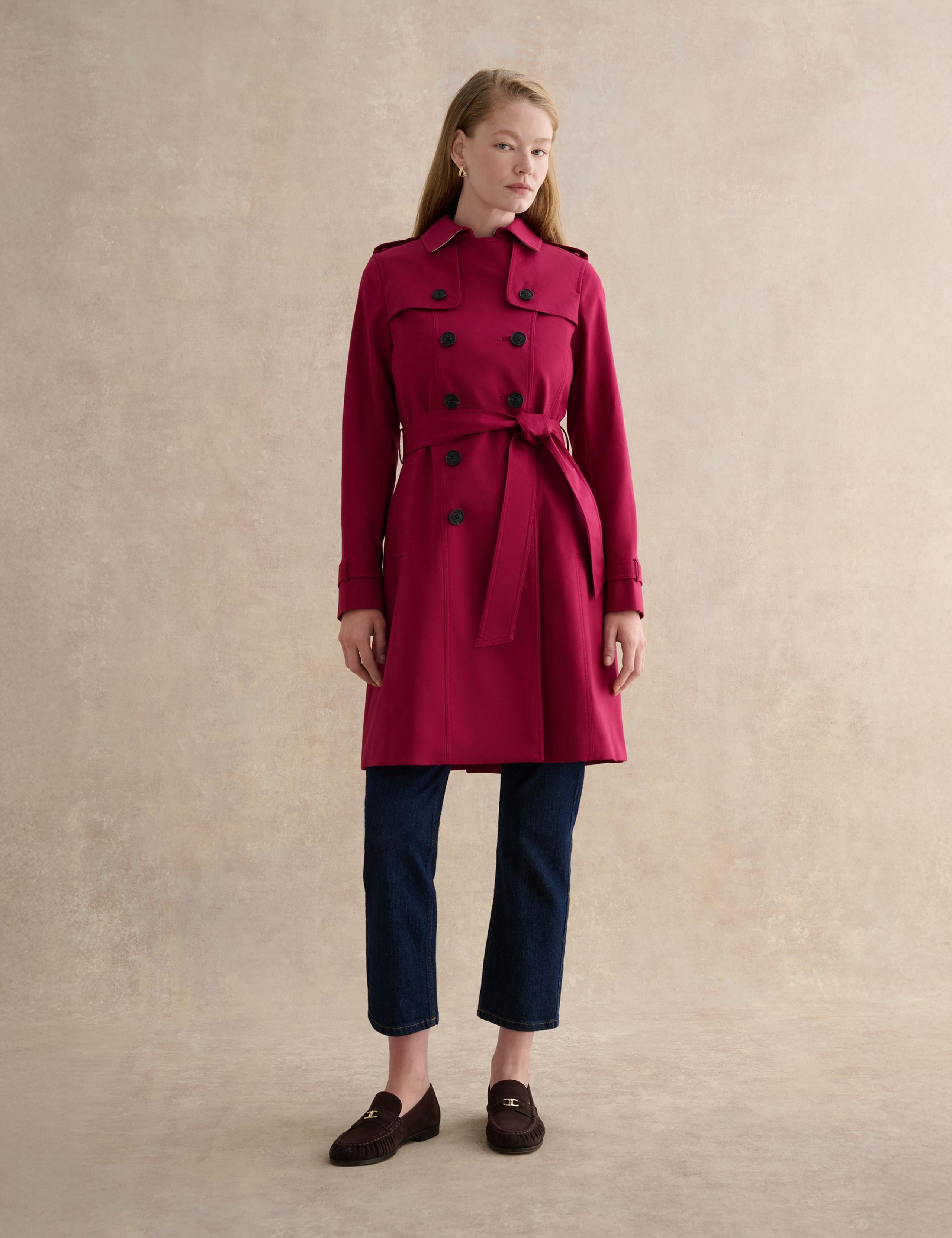 Cotton Rich Belted Longline Trench Coat 1 of 8