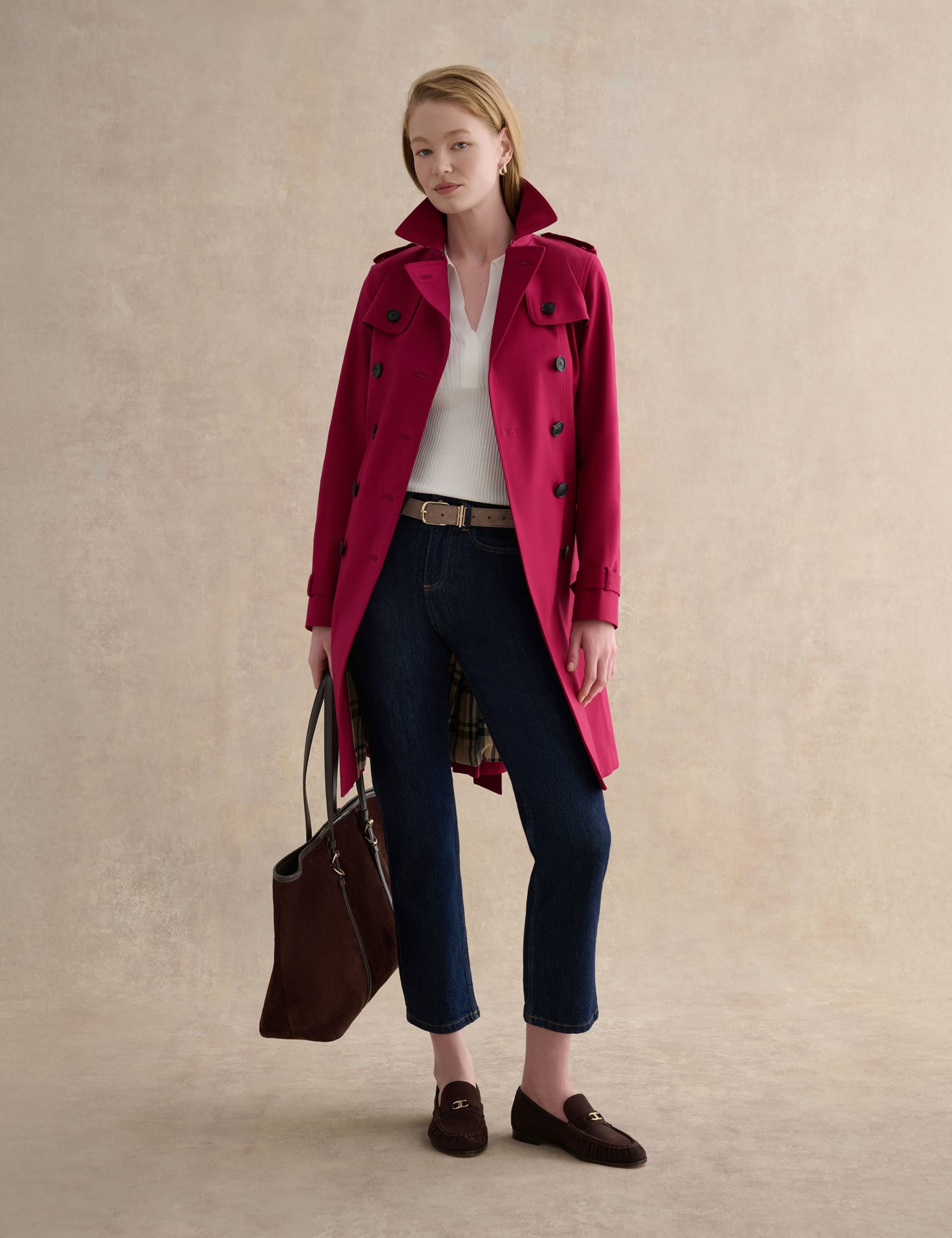 Cotton Rich Belted Longline Trench Coat 3 of 8