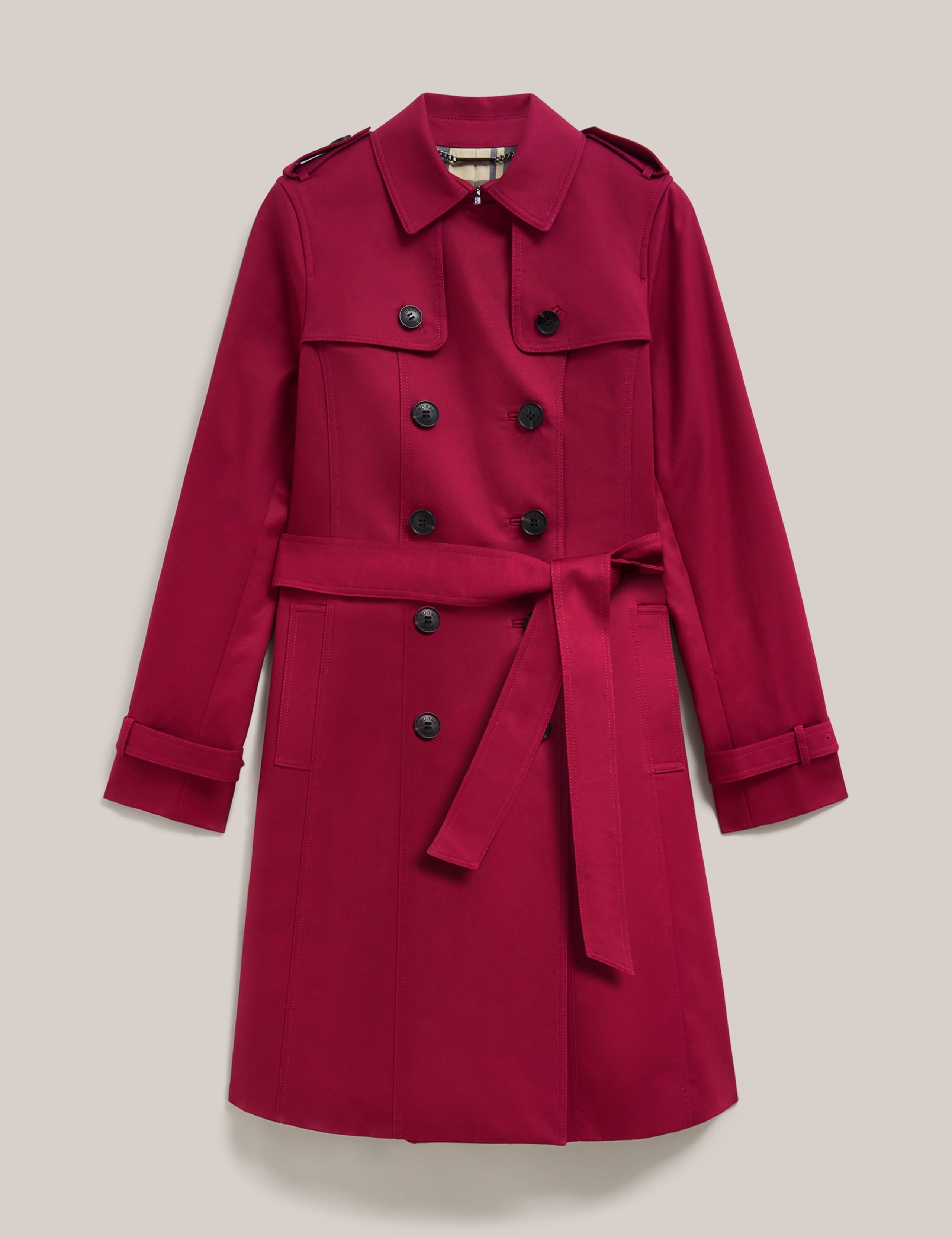 Cotton Rich Belted Longline Trench Coat 2 of 8