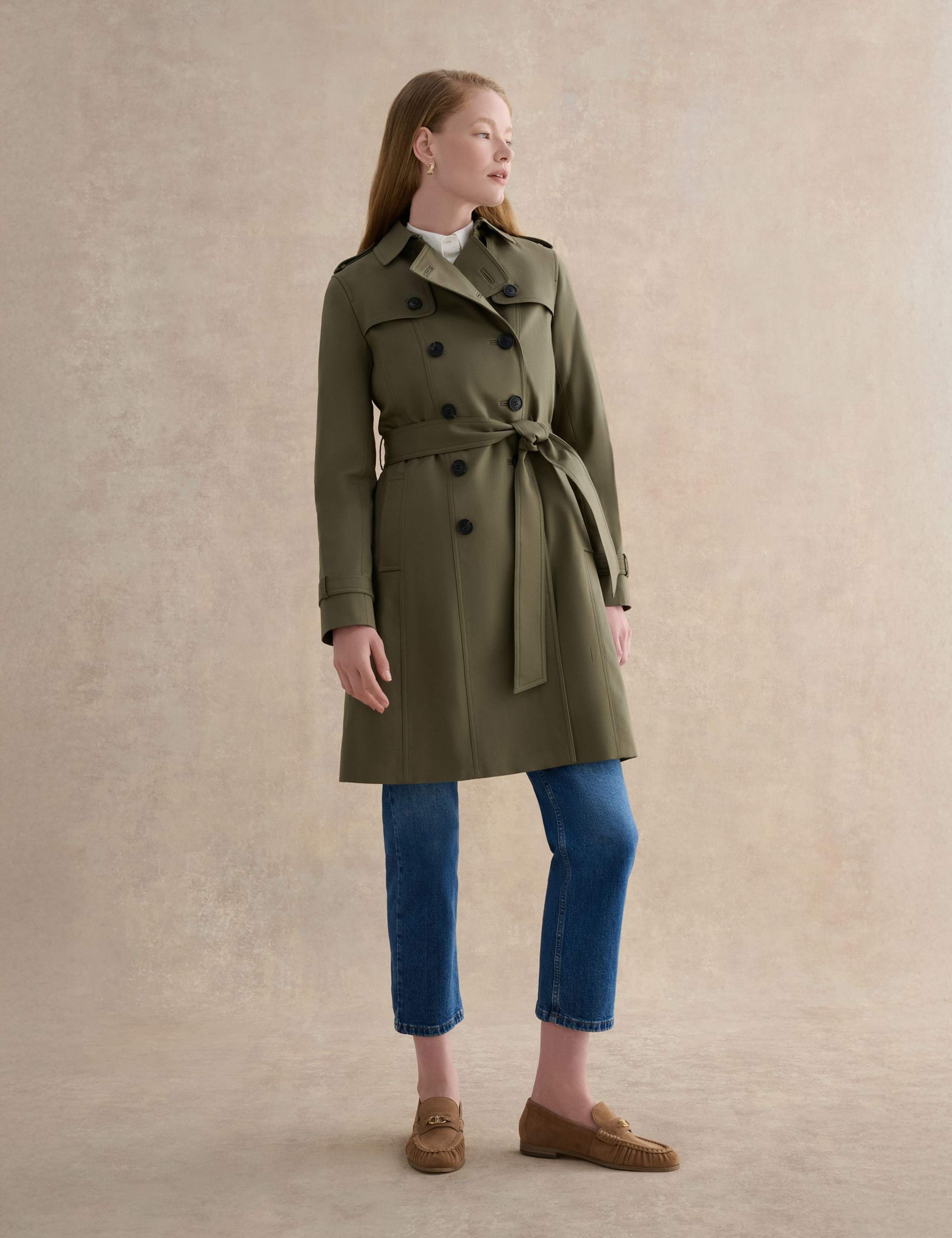 Cotton Rich Belted Longline Trench Coat 1 of 7