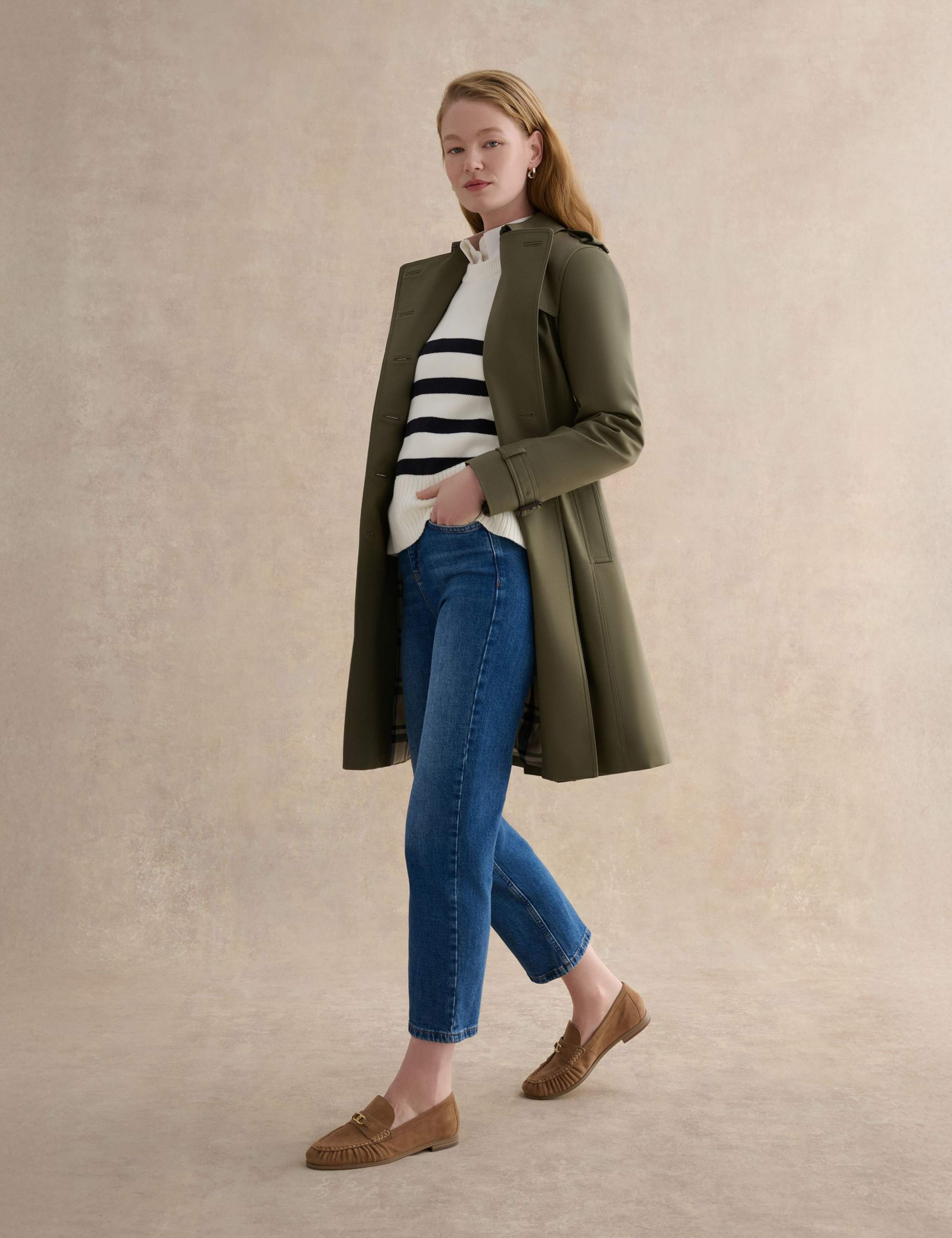 Cotton Rich Belted Longline Trench Coat 5 of 7