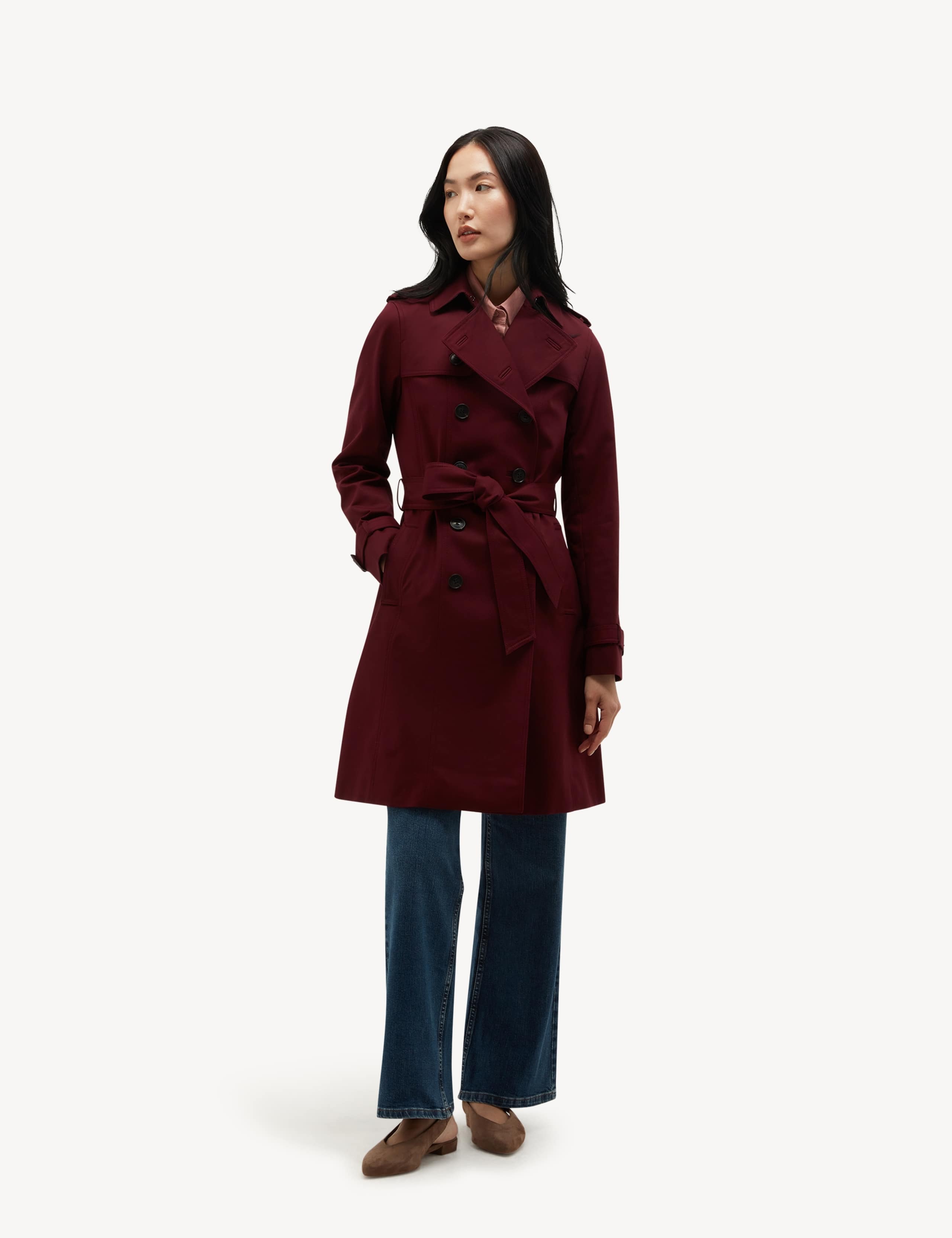 Cotton Rich Belted Longline Trench Coat 1 of 7