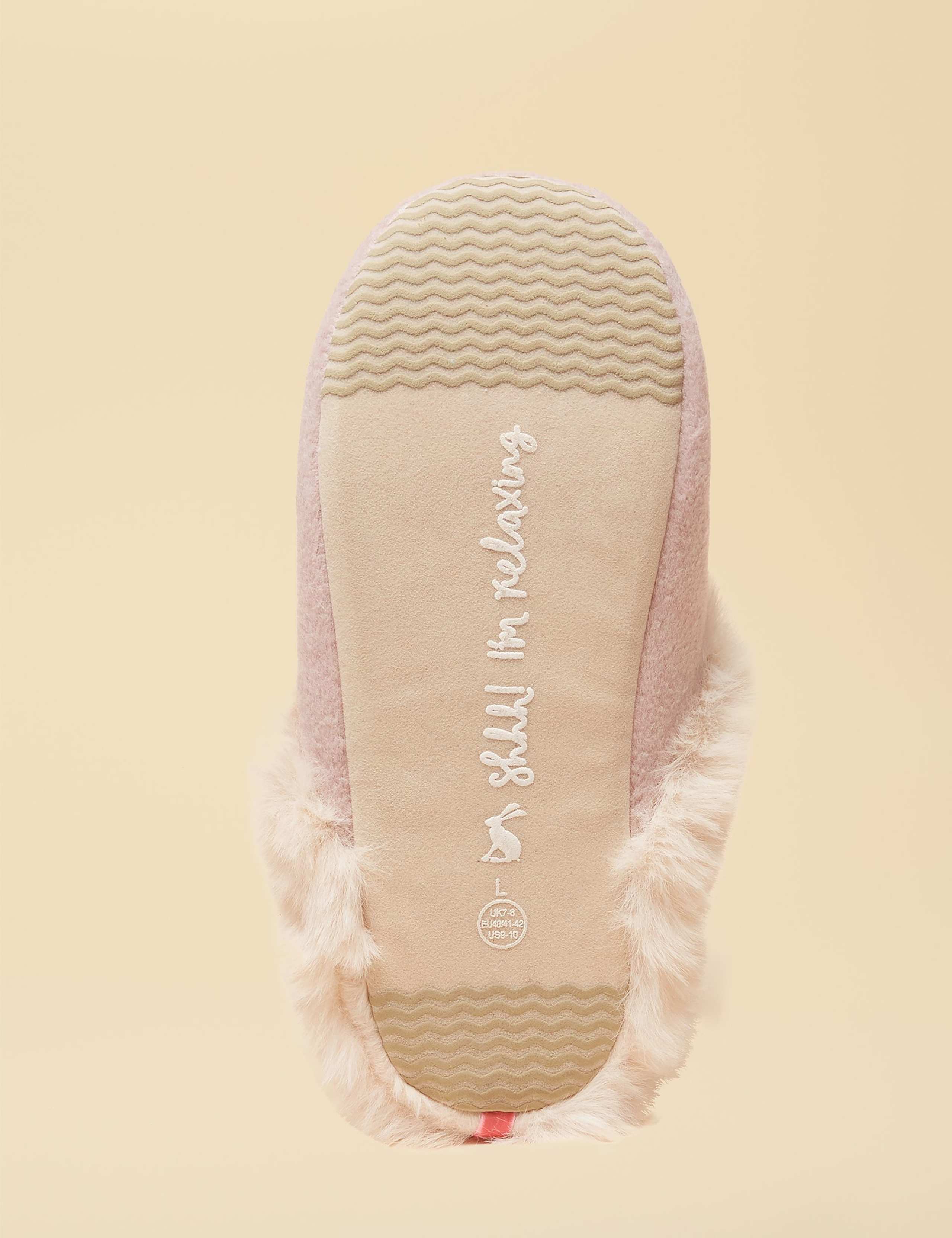 Cat Faux Fur Lined Mule Slippers 2 of 6