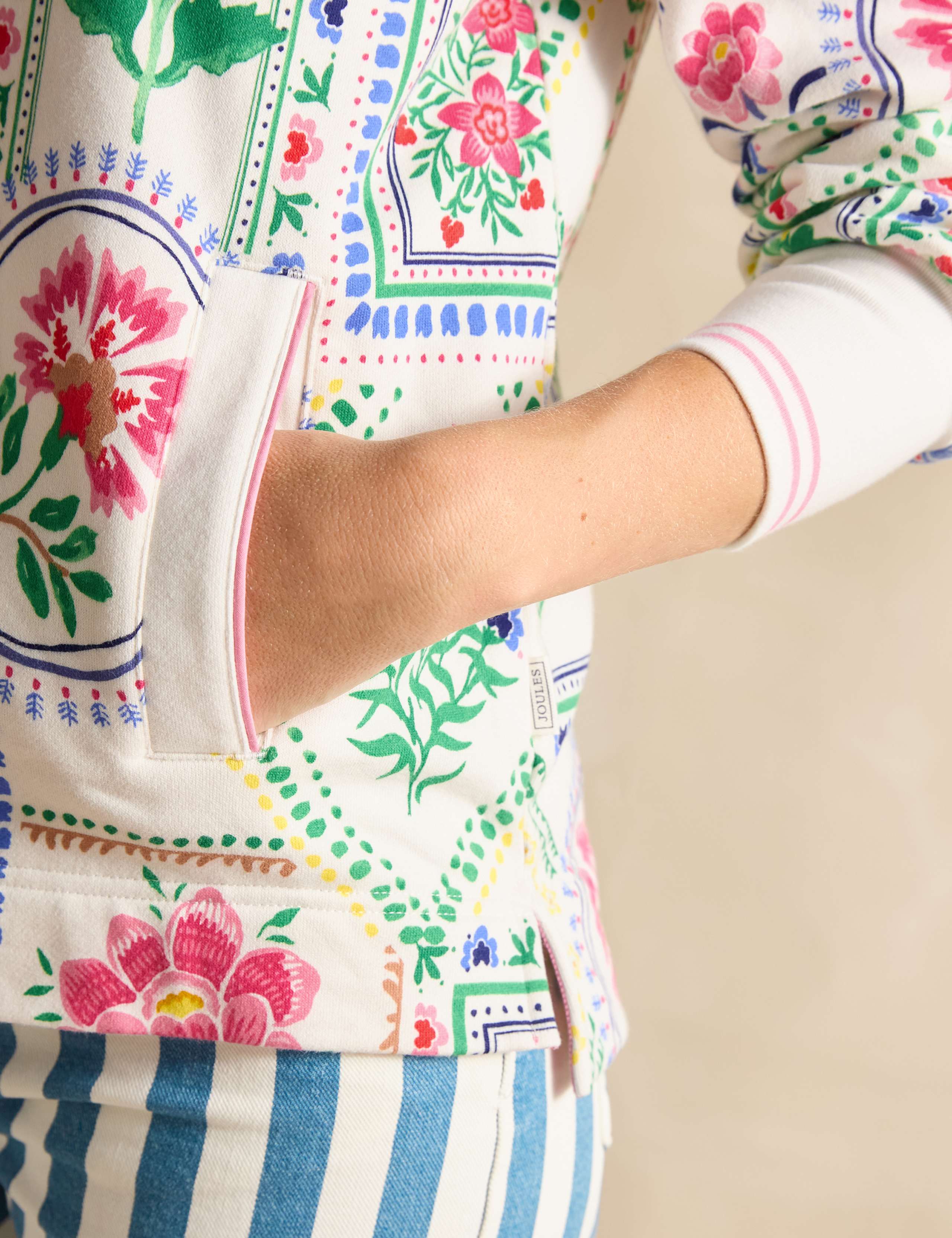 Pure Cotton Floral Sweatshirt 6 of 7