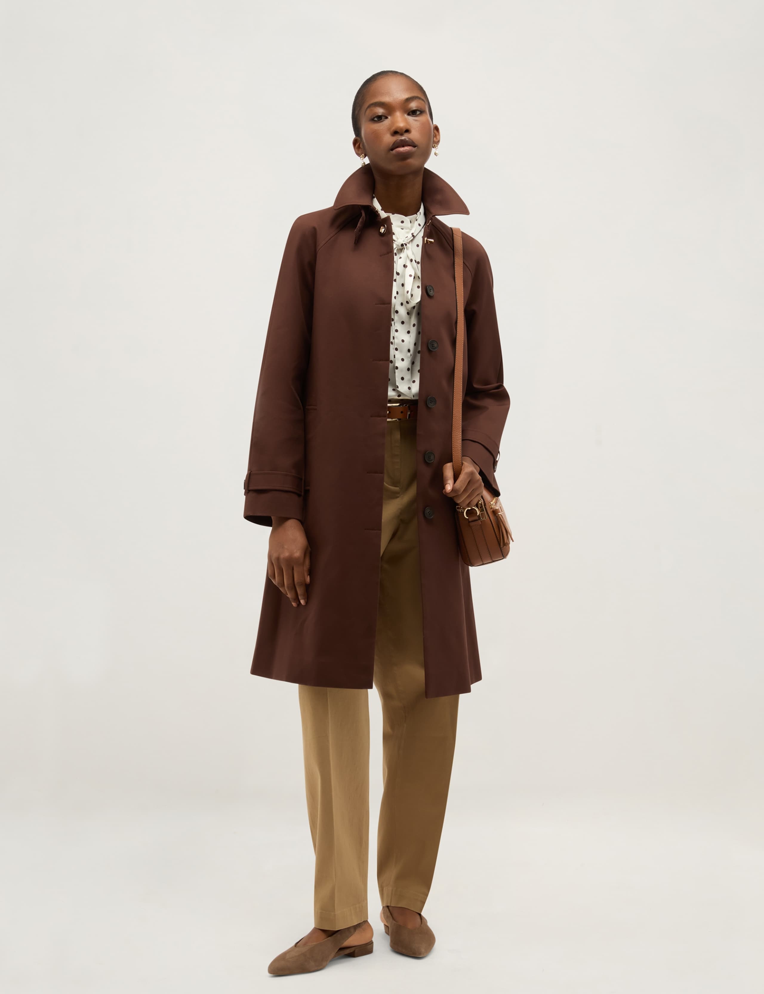 Cotton Rich Showerproof Trench Coat 6 of 6