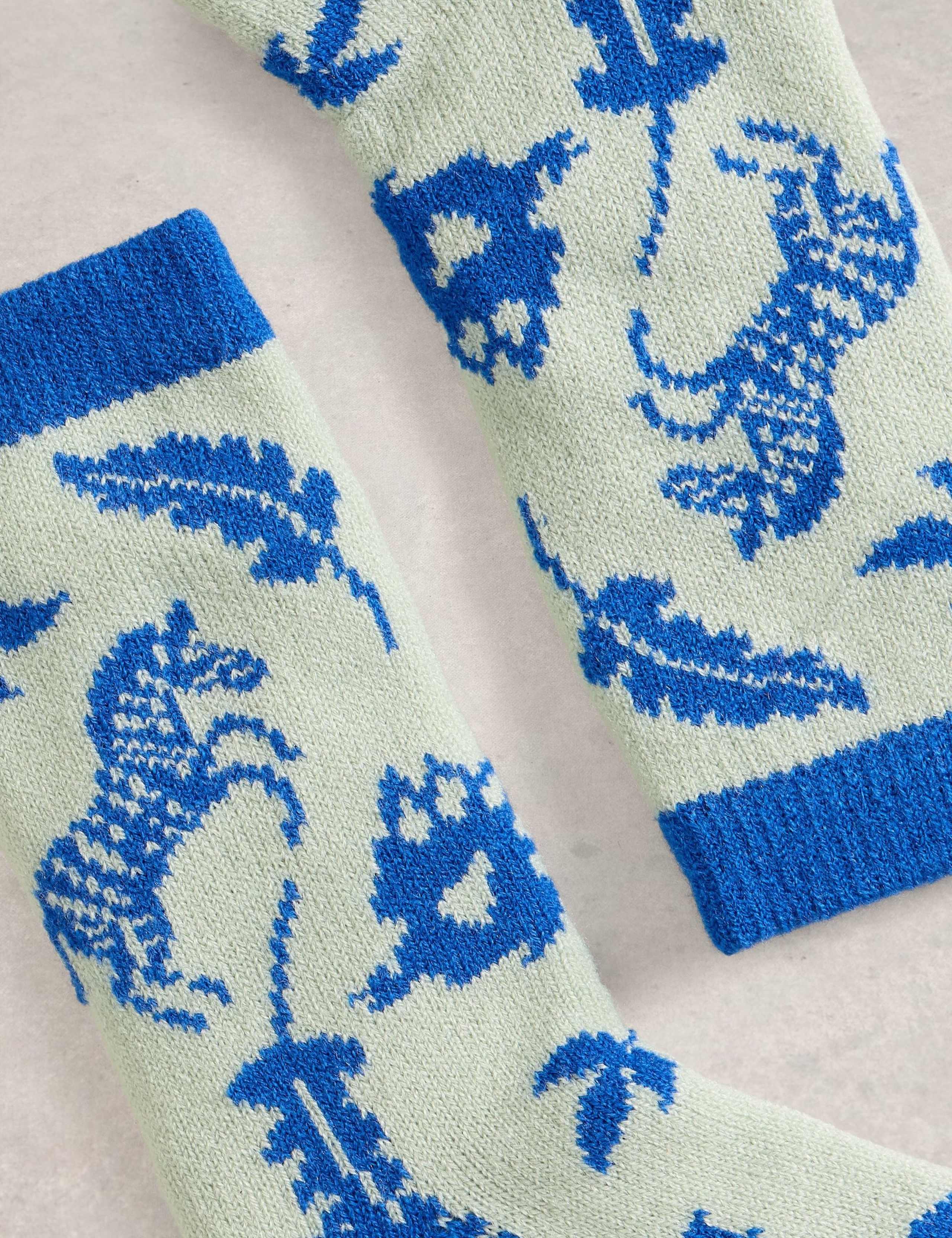 Zebra Ankle High Socks 2 of 2