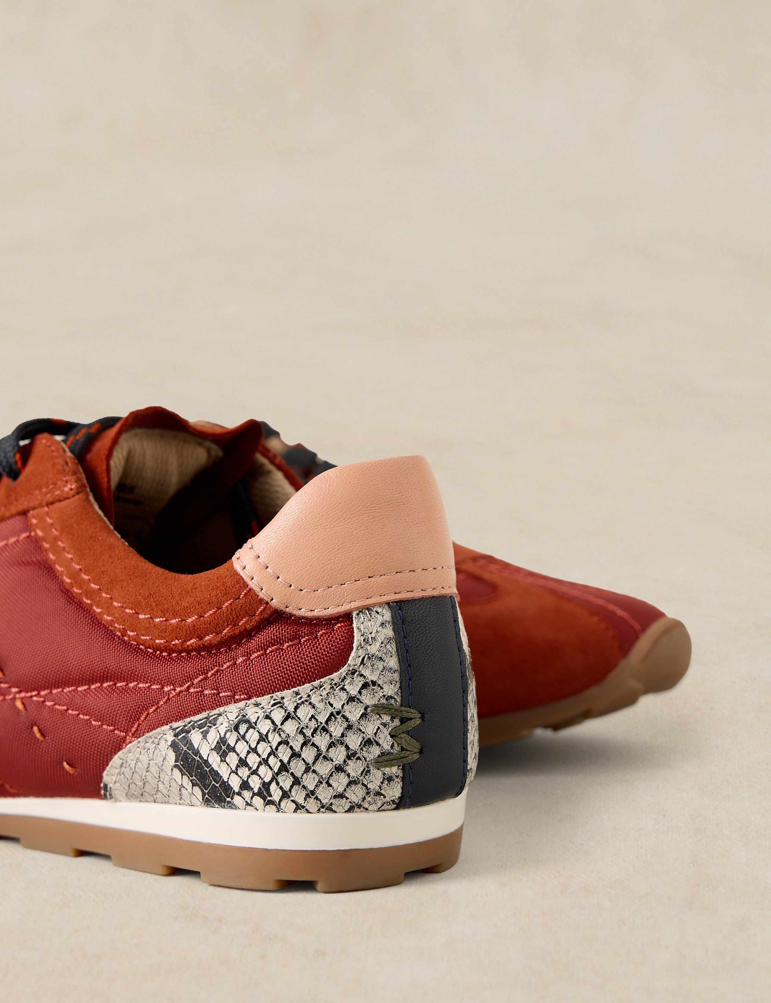 Leather Lace Up Trainers 4 of 4