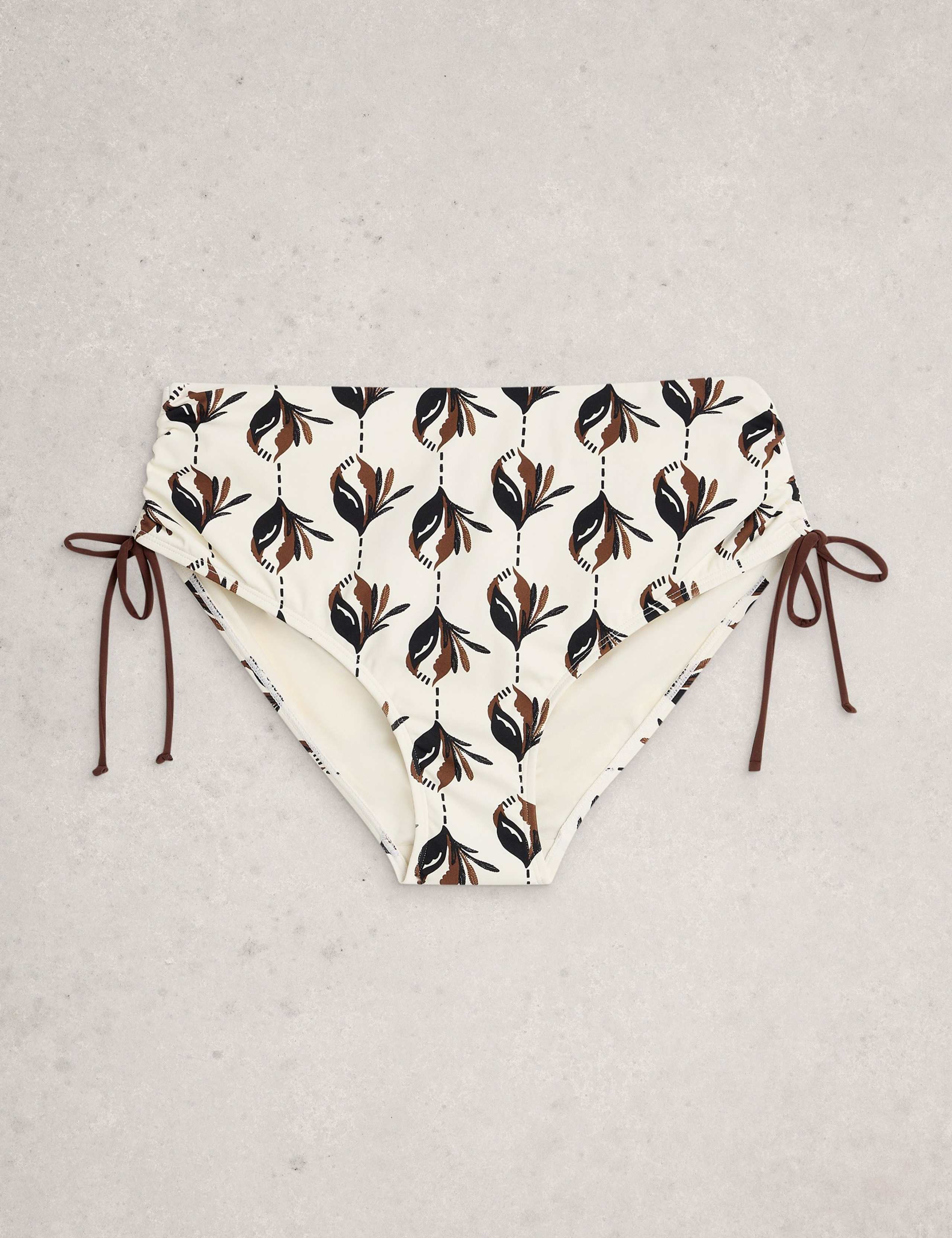 Printed High Waisted Bikini Bottoms 2 of 6