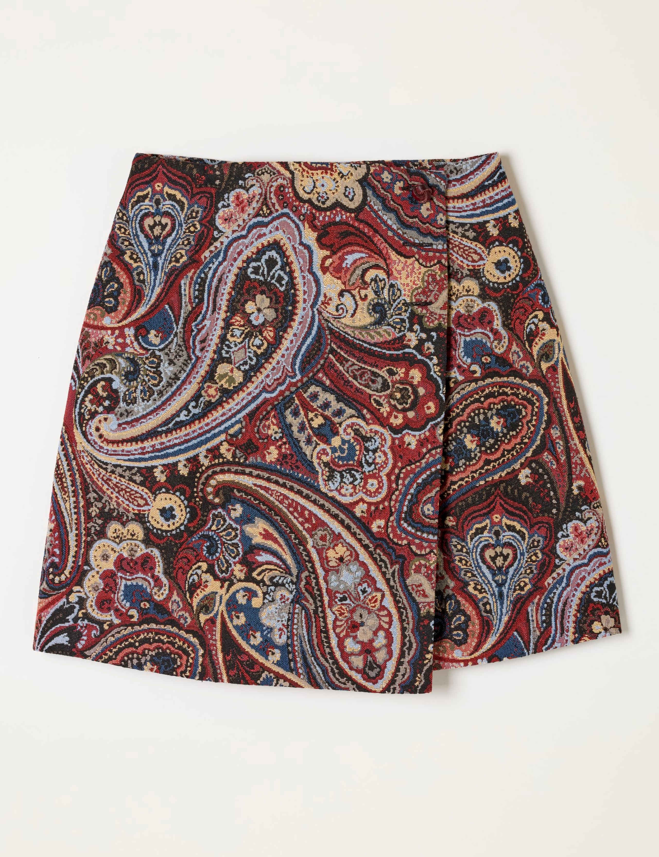 Jacquard Mini Wrap Skirt 2 of 6