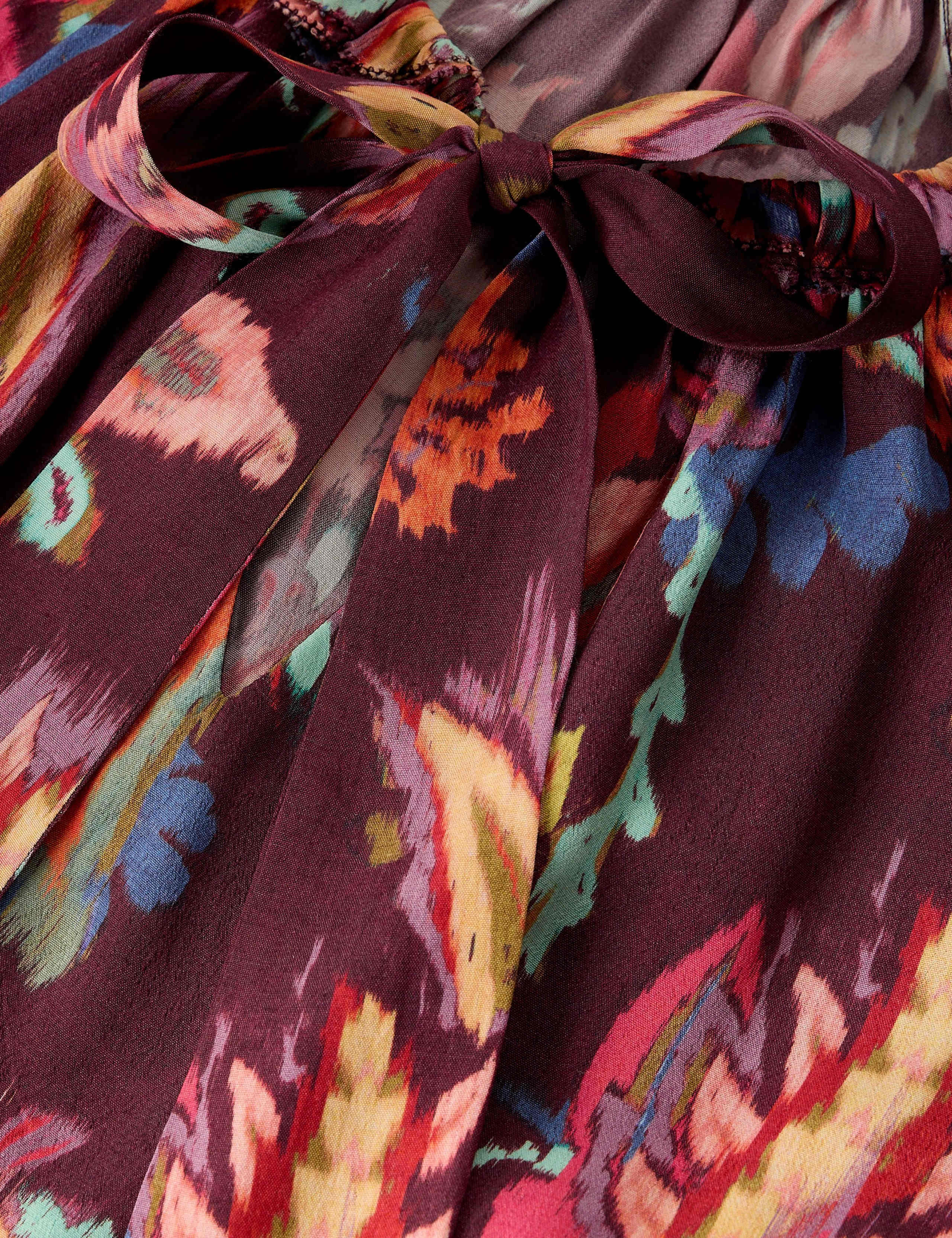 Printed Notch Neck Knee Length Dress 6 of 6