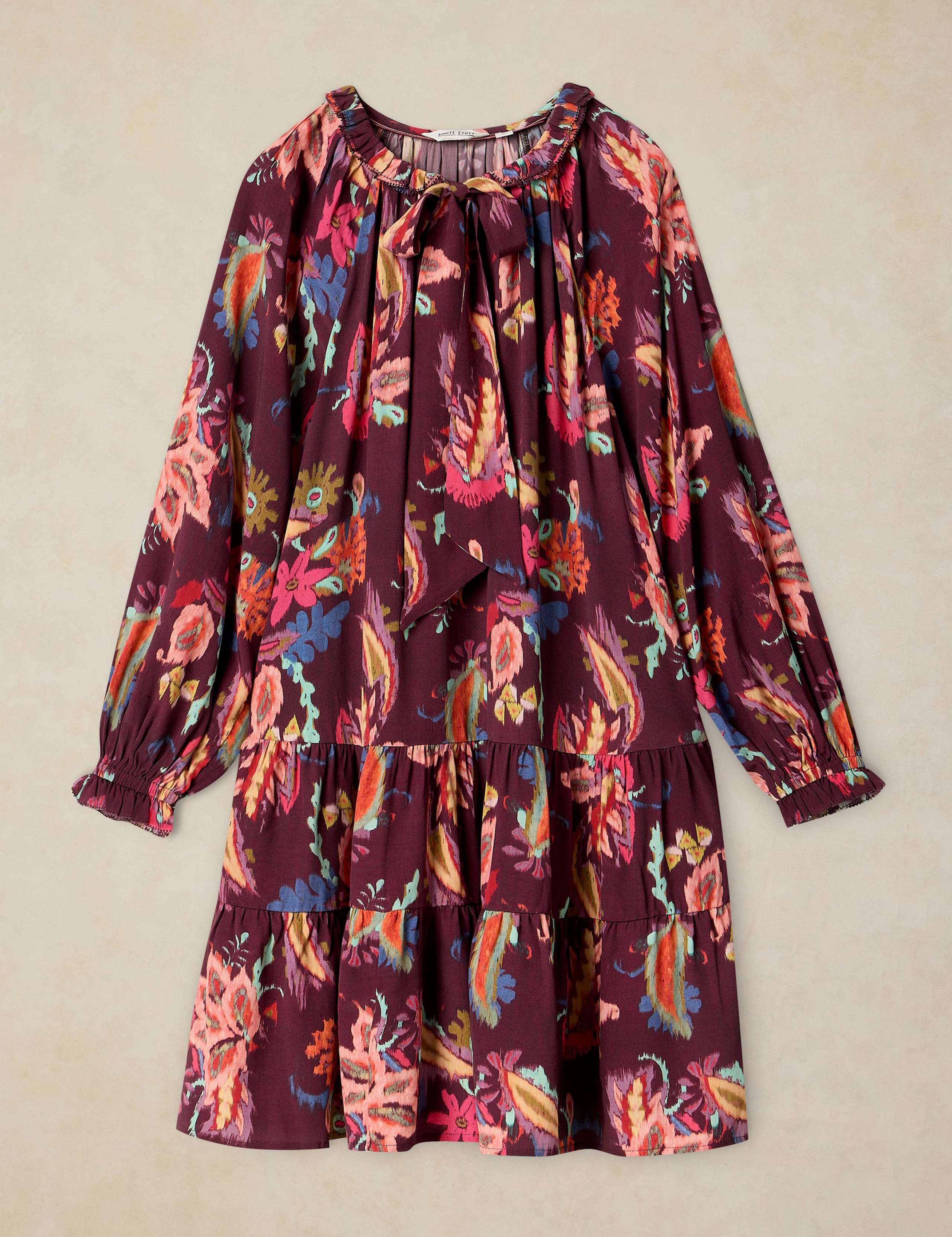 Printed Notch Neck Knee Length Dress 2 of 6