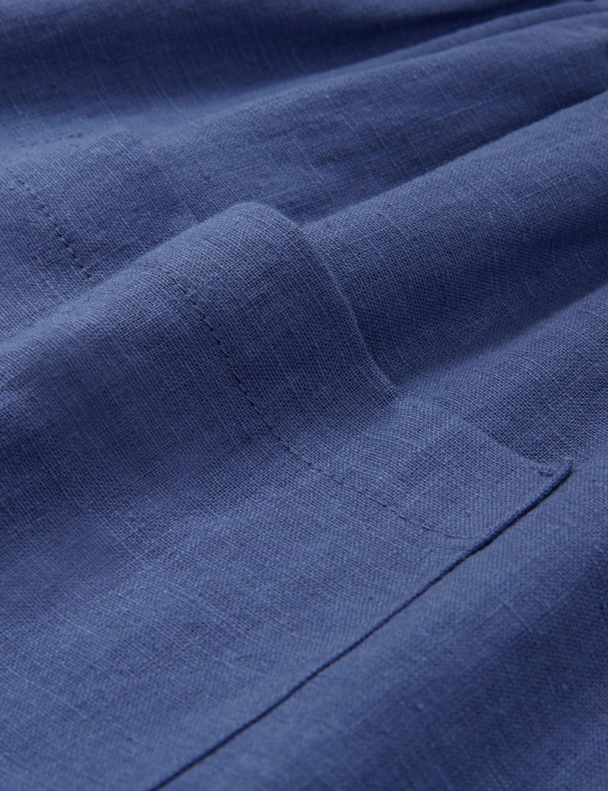 Pure Linen Midi Smock Dress 6 of 6