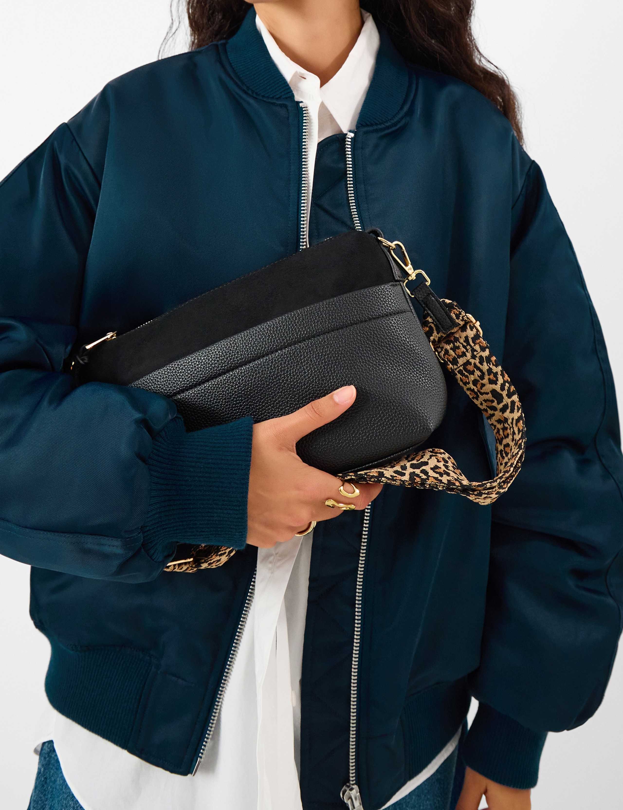 Leopard Print Crossbody Bag 1 of 5
