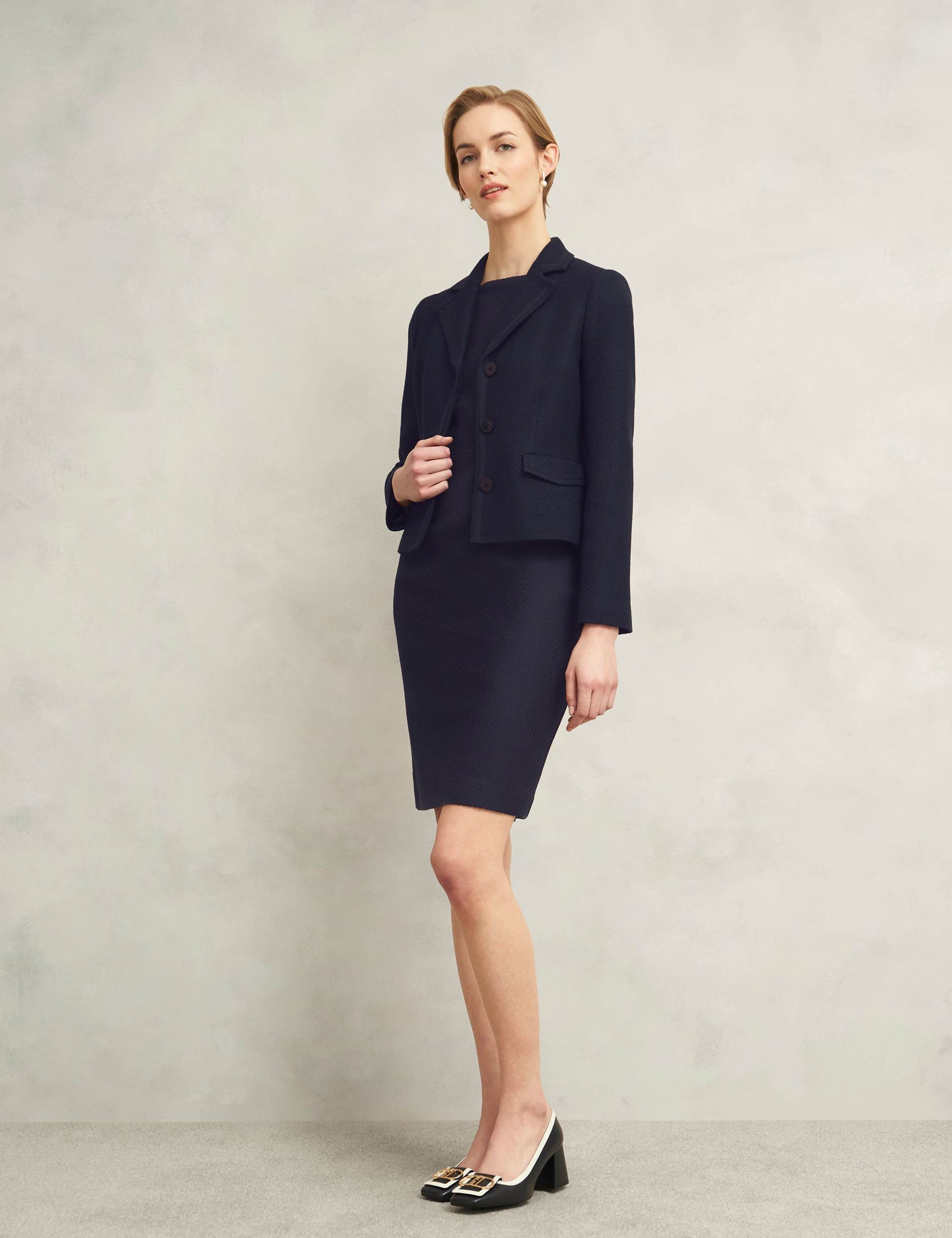 Tweed Slash Neck Mini Shift Dress 4 of 7