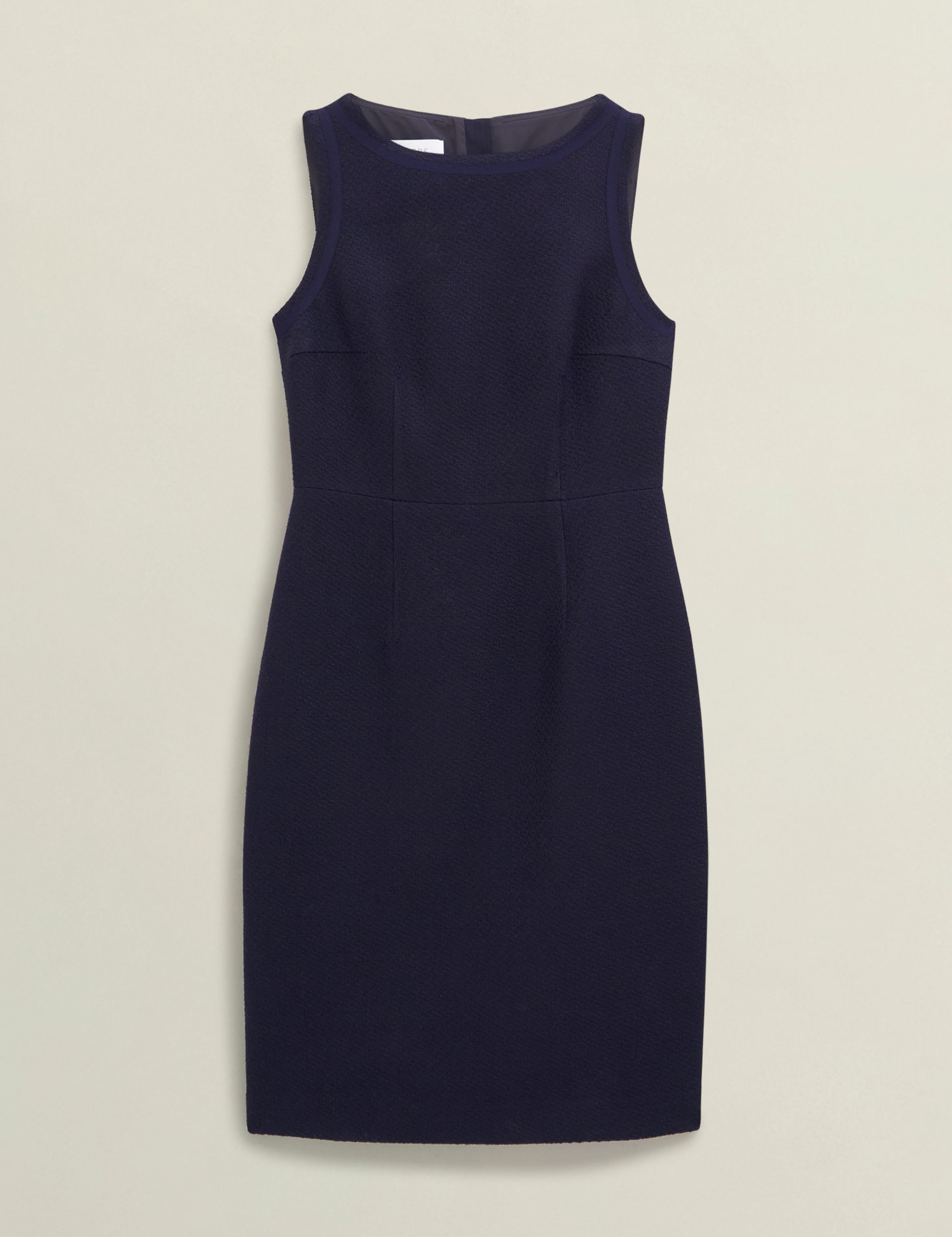 Tweed Slash Neck Mini Shift Dress 2 of 7