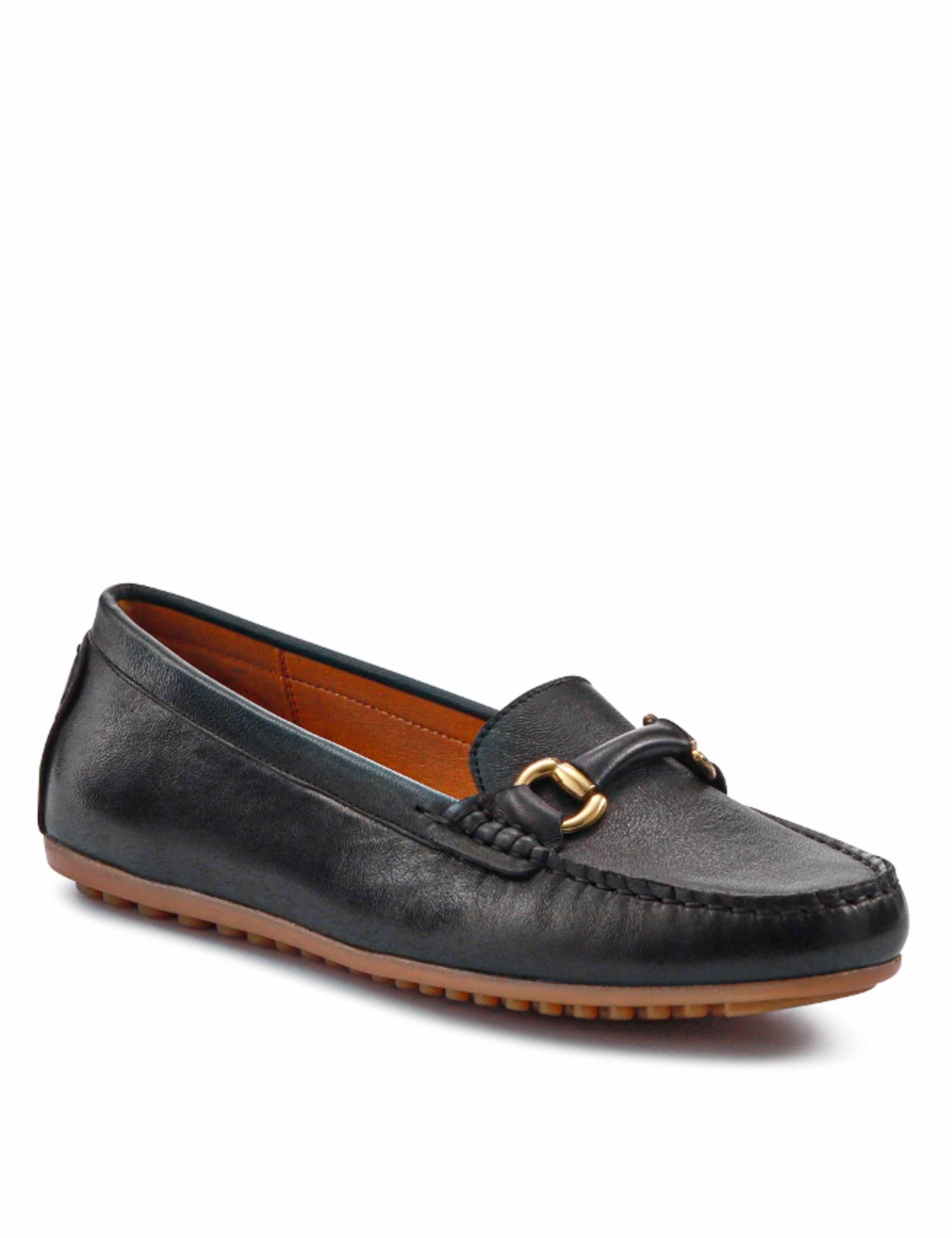 Leather Slip On Flat Loafers 5 of 7