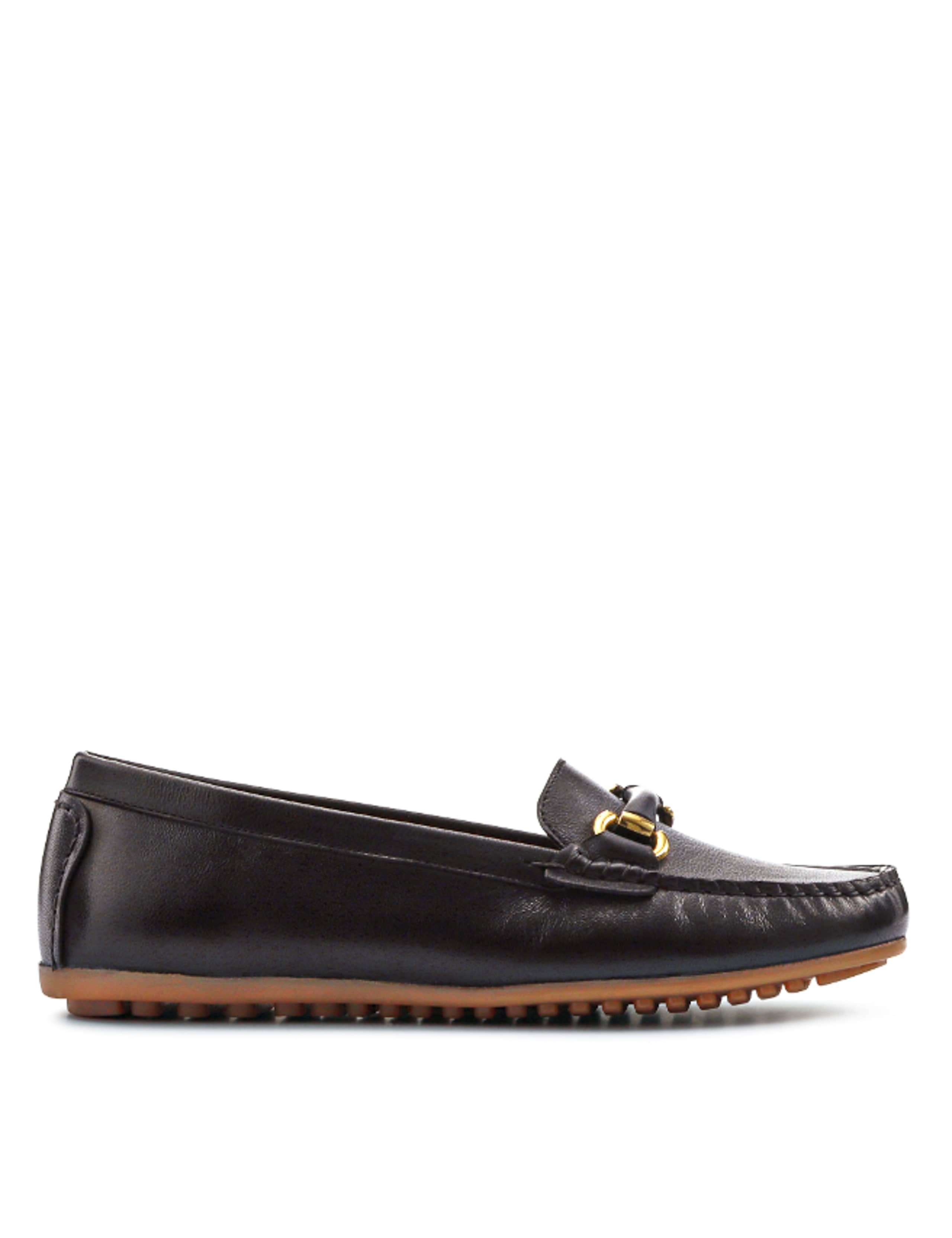 Leather Slip On Flat Loafers 2 of 7