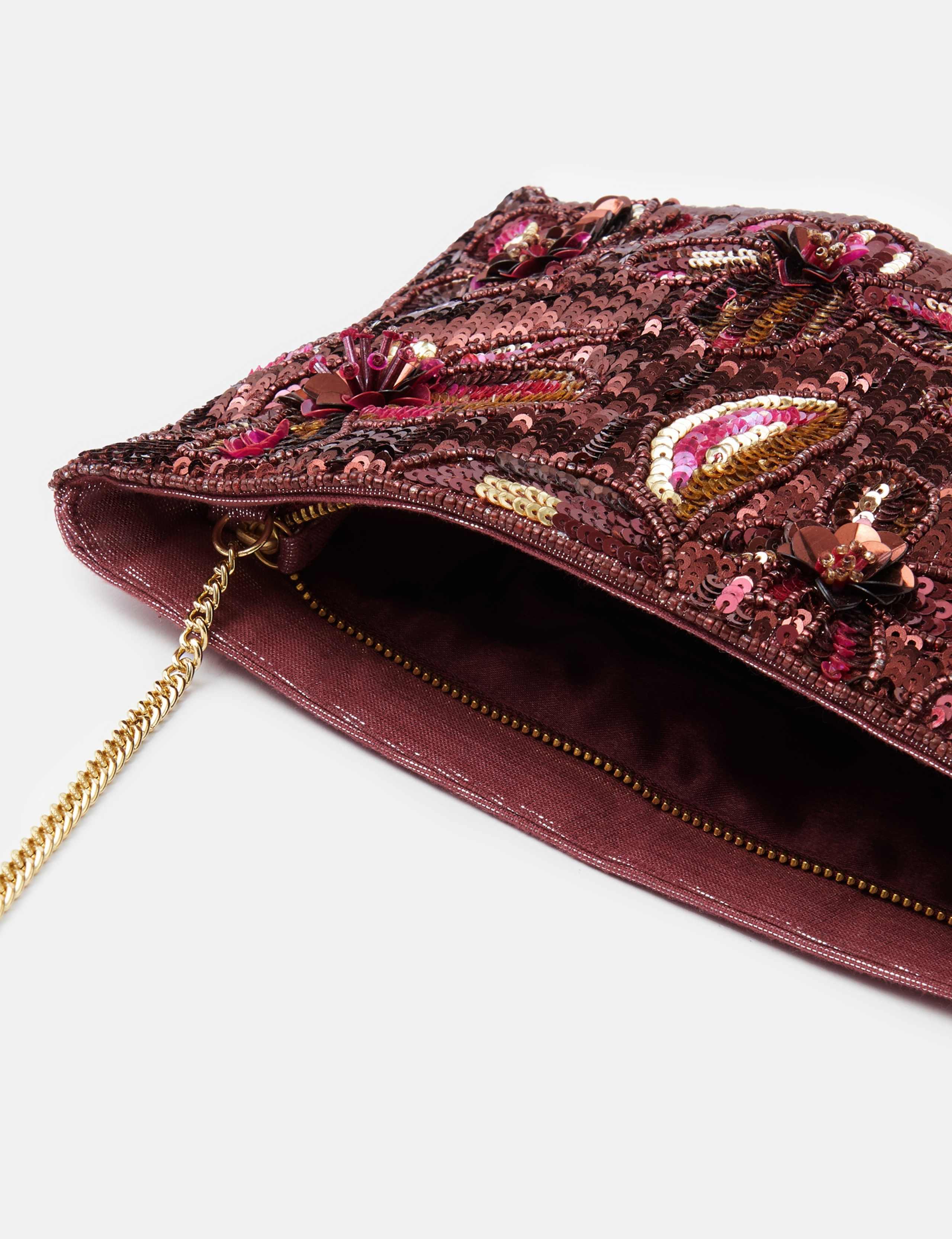 Floral Embellished Clutch Bag 4 of 5