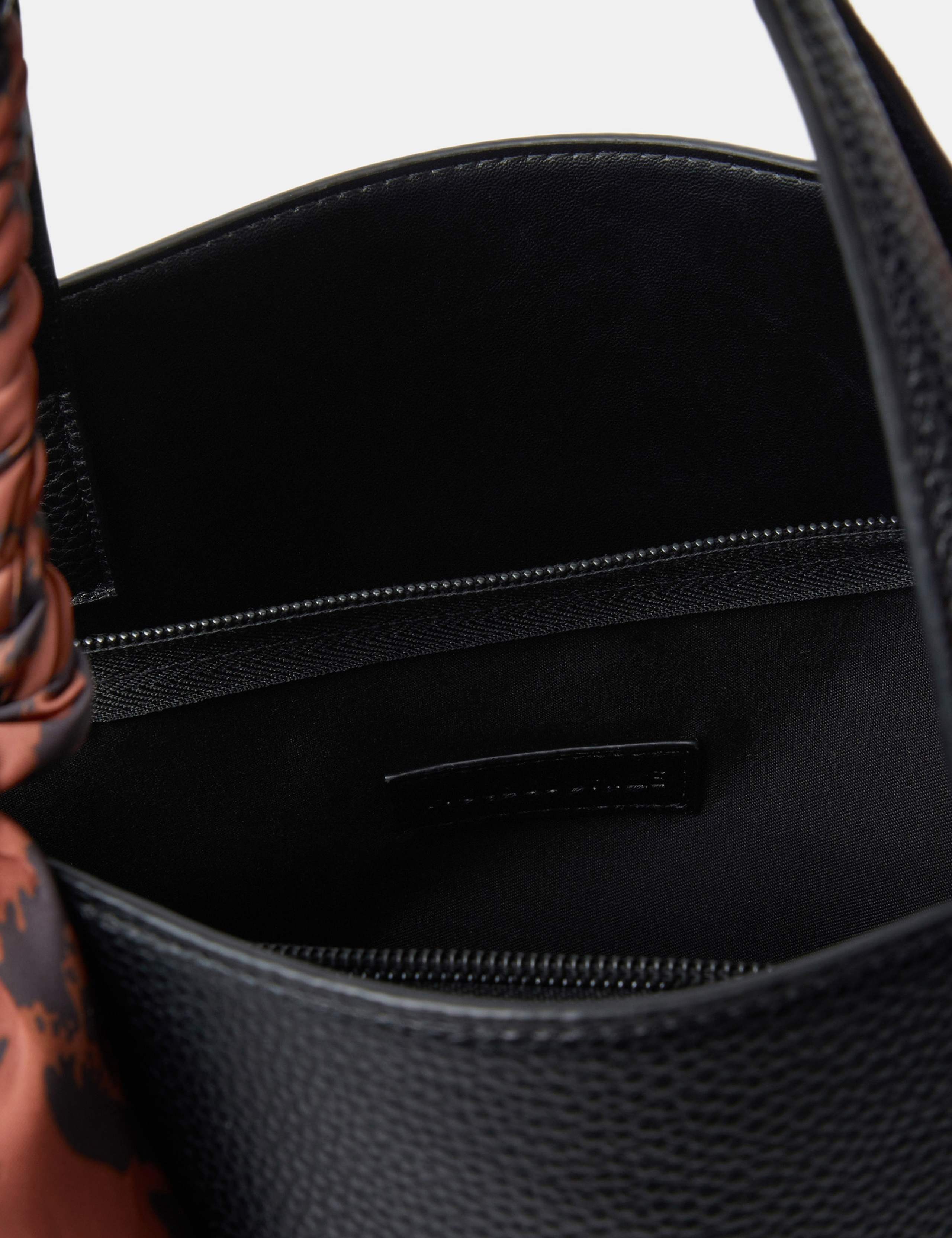 Leopard Print Scarf Handle Handbag 5 of 5