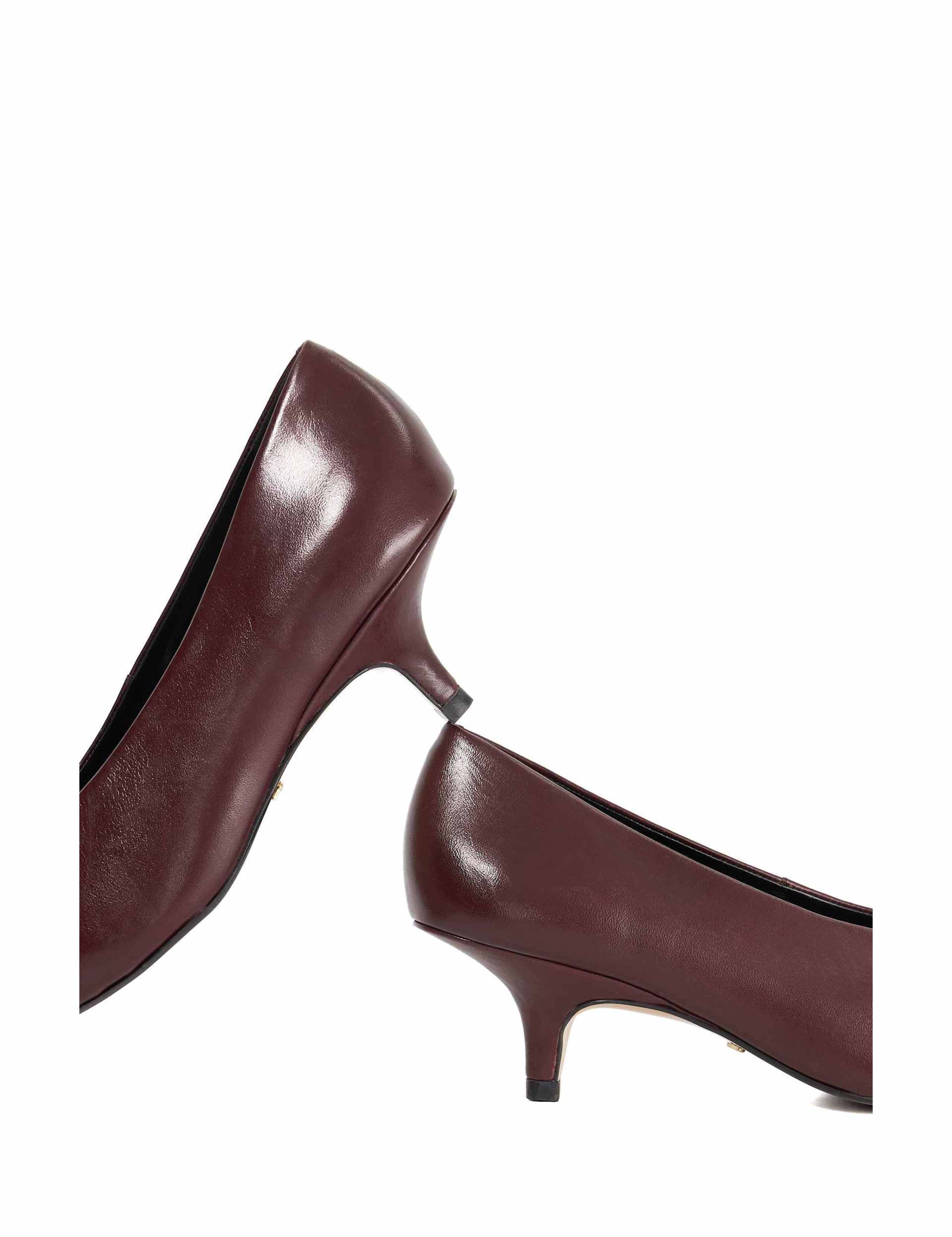 Leather Kitten Heel Court Shoes 5 of 5
