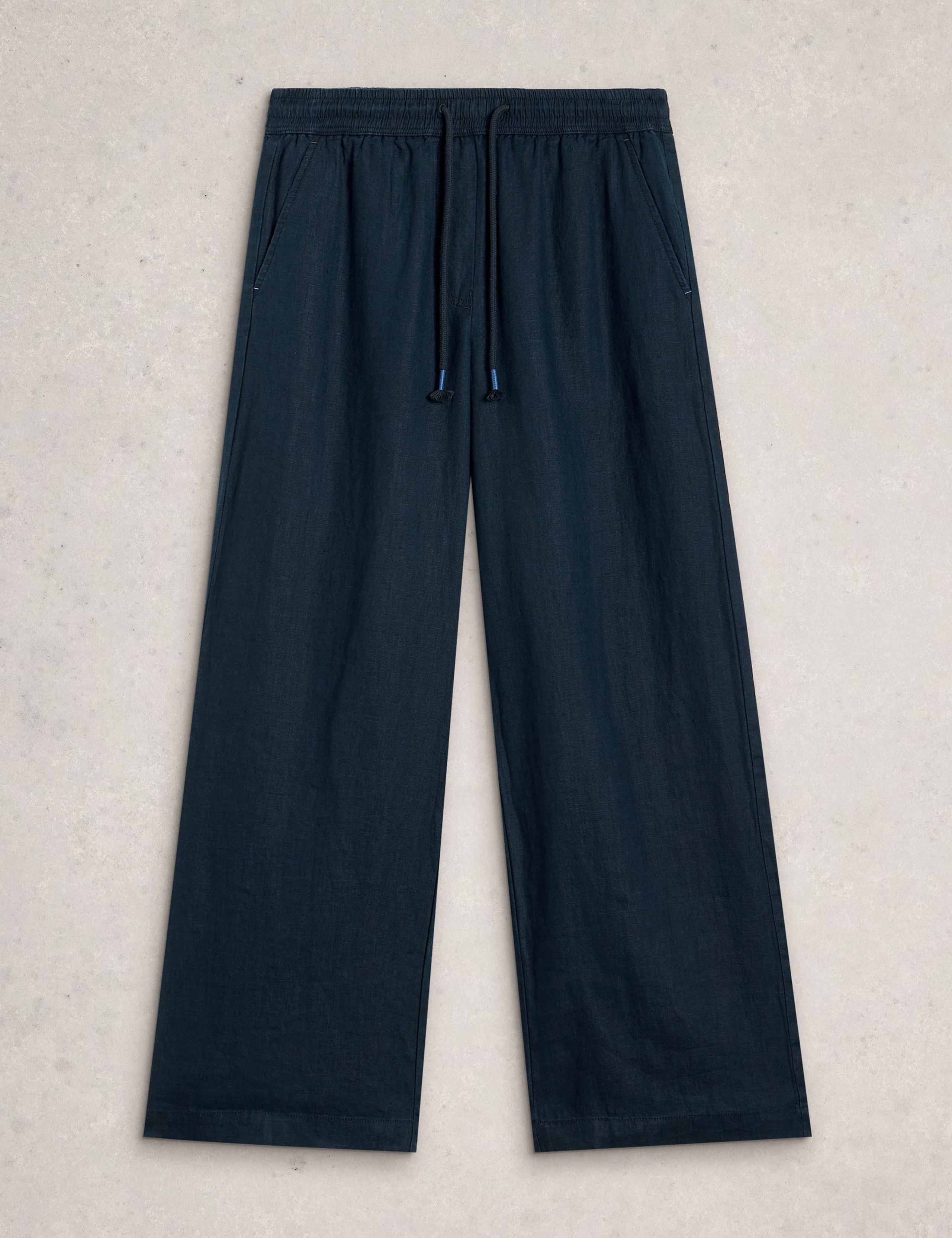 Pure Linen Printed Wide Leg Trousers 2 of 6