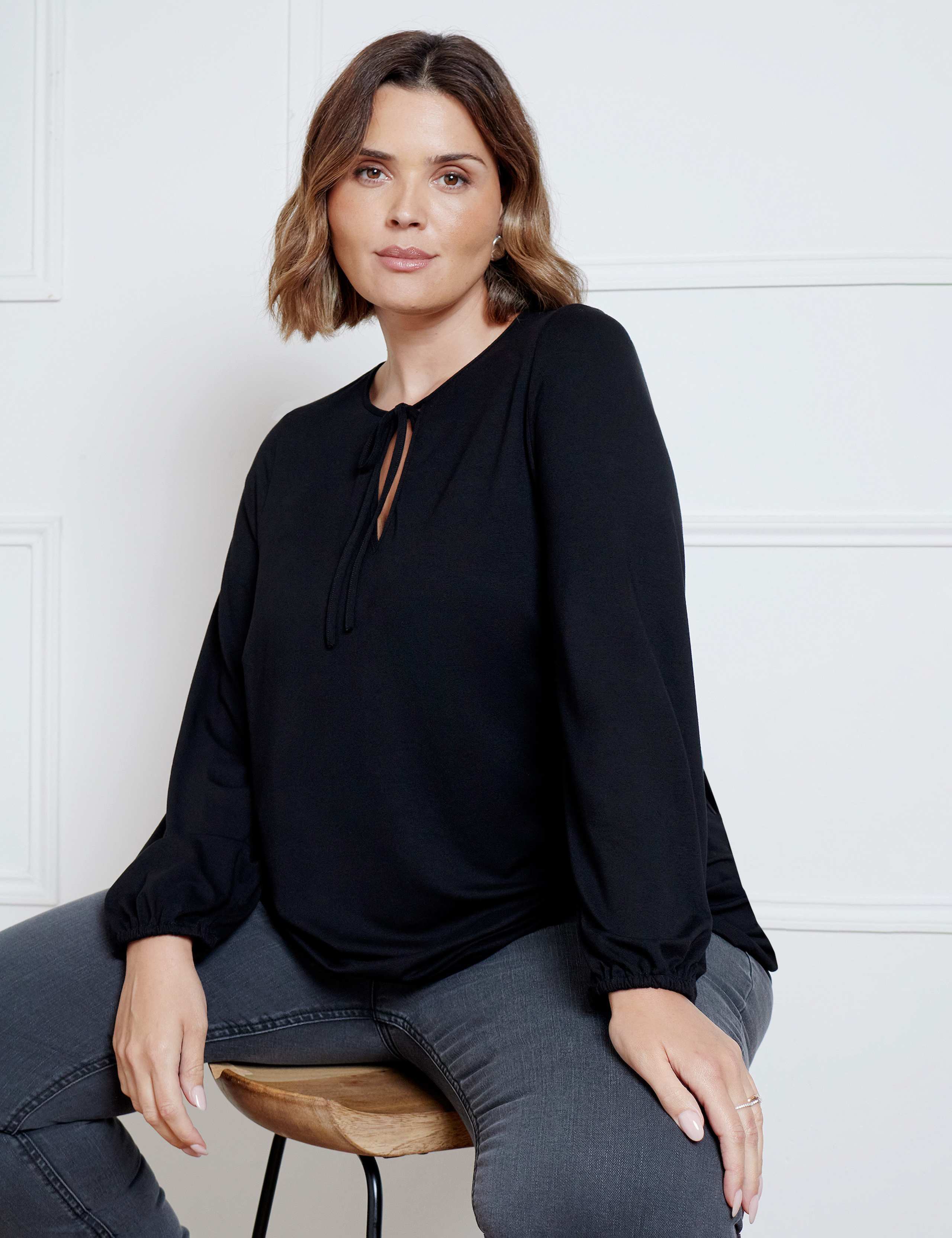 Tie Neck Tunic 1 of 3