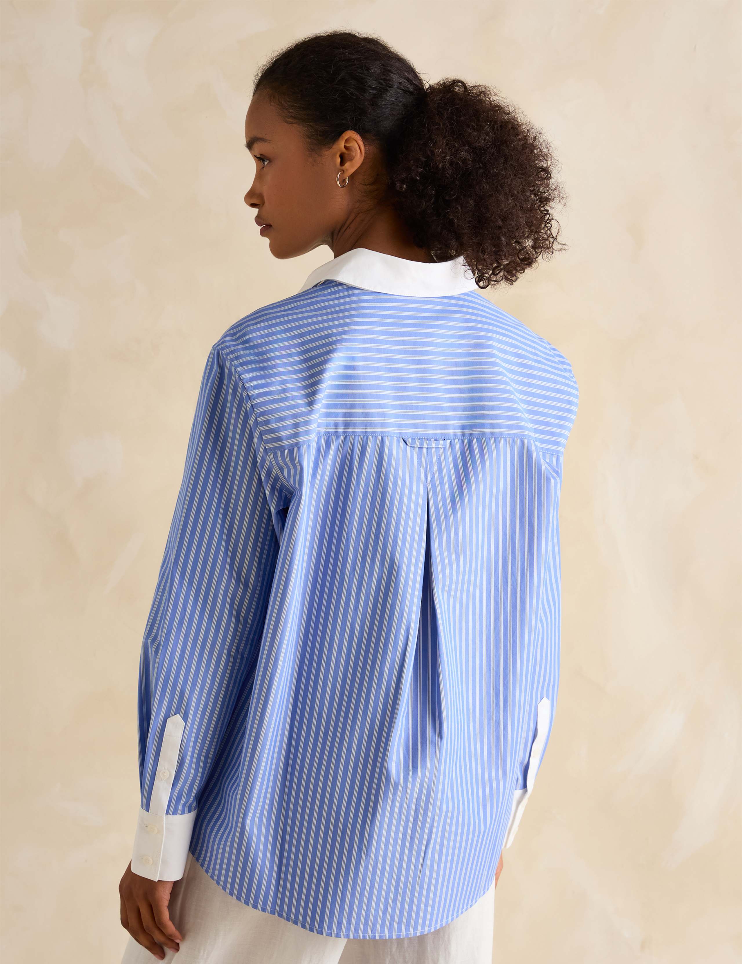 Pure Cotton Striped Collared Relaxed Shirt 4 of 7