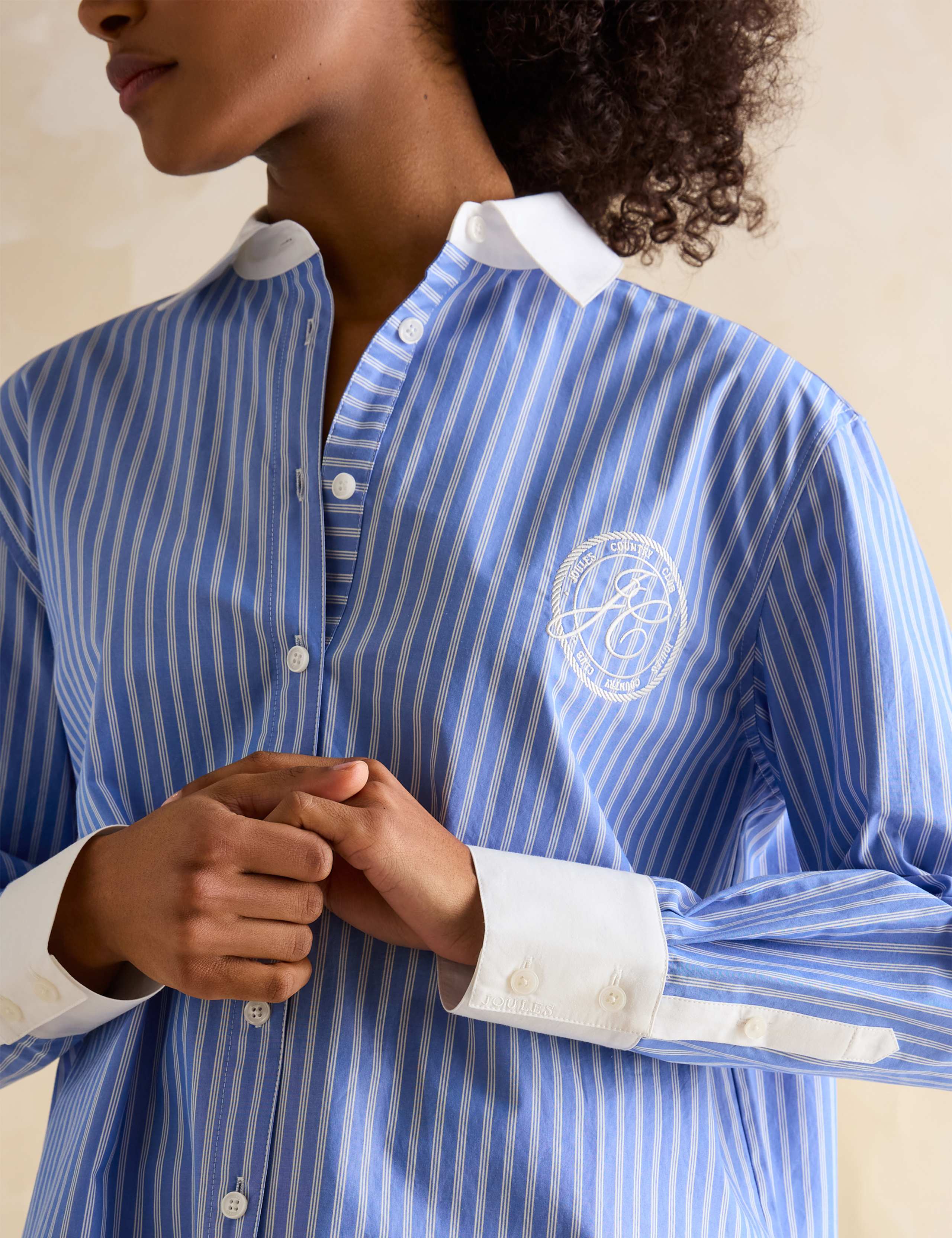 Pure Cotton Striped Collared Relaxed Shirt 6 of 7