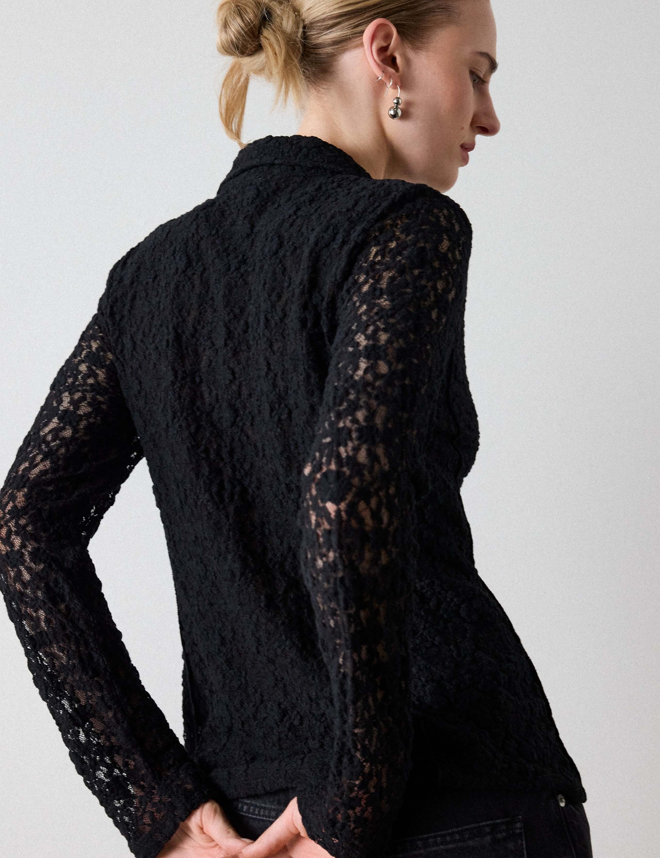 Lace Collared Shirt 4 of 5