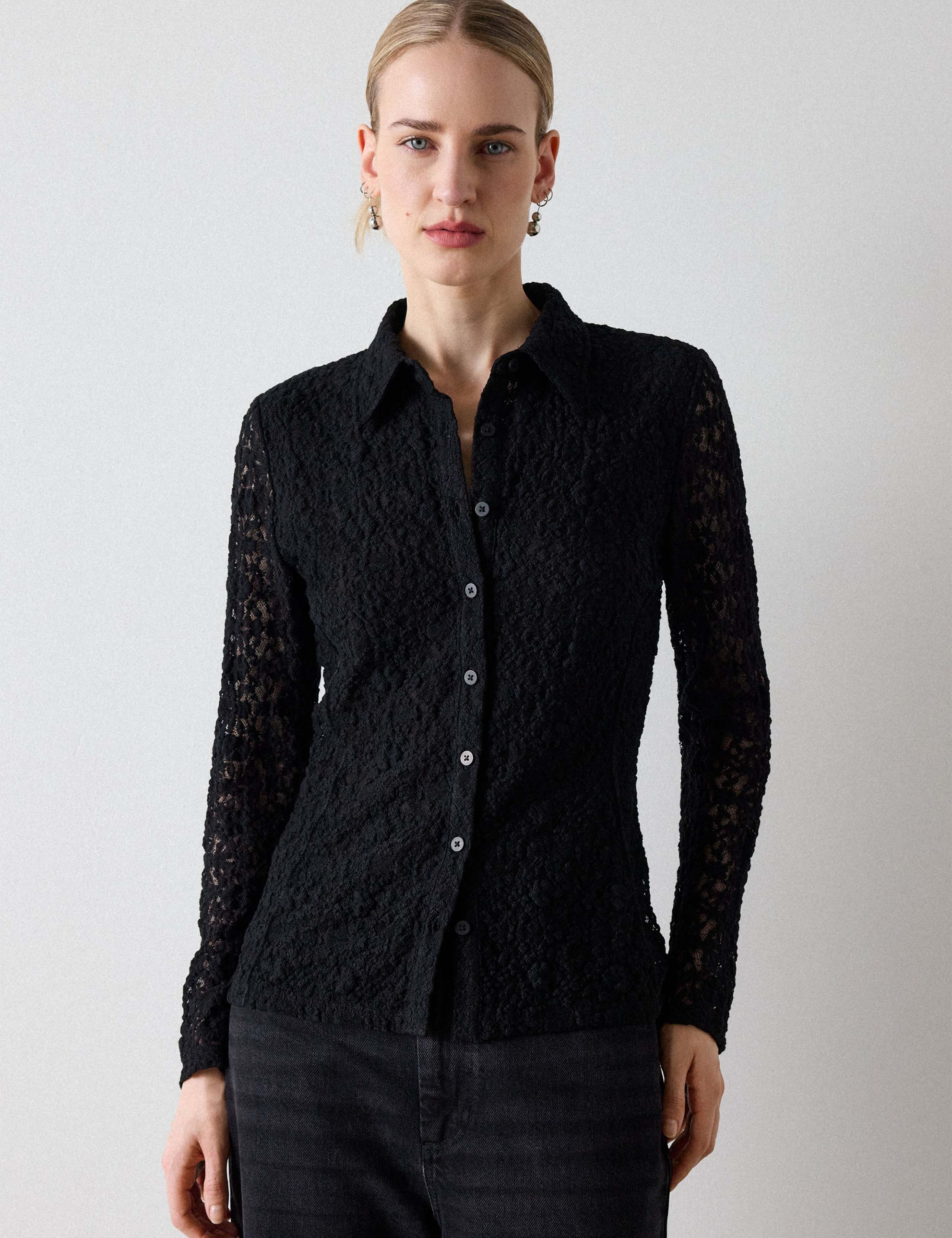 Lace Collared Shirt 5 of 5