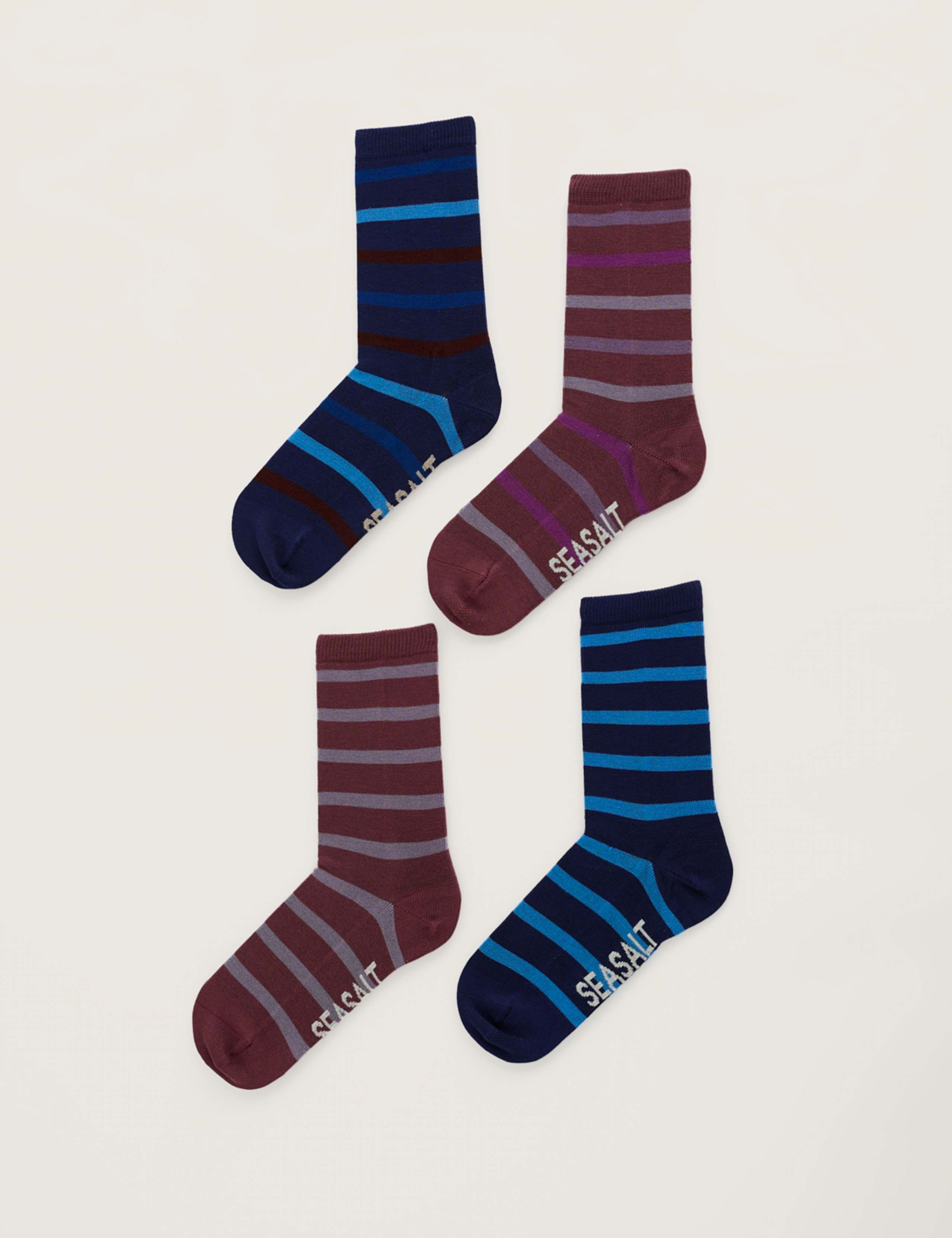 4 Pack Ankle High Socks 1 of 2