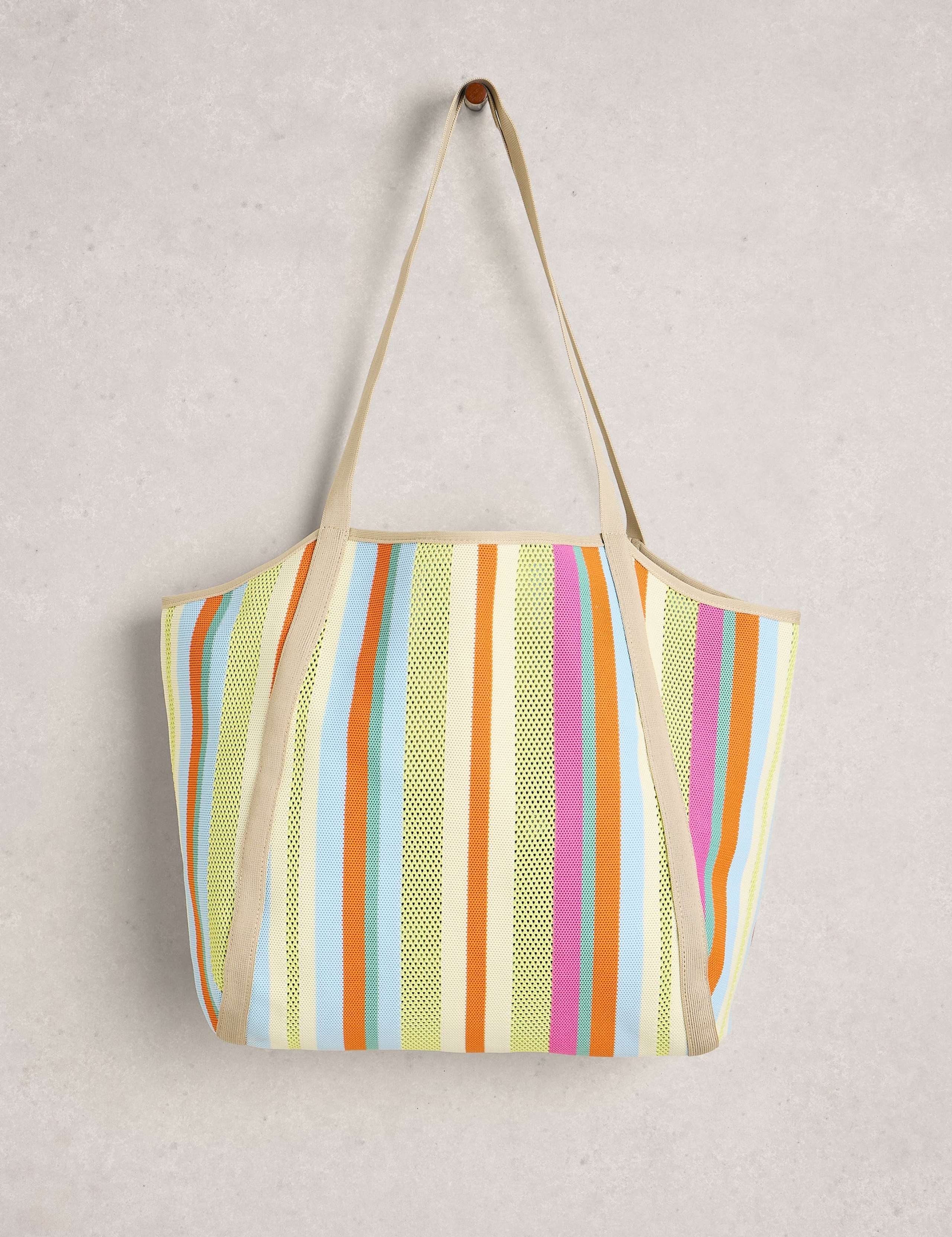 Mesh Striped Shoulder Bag 2 of 4