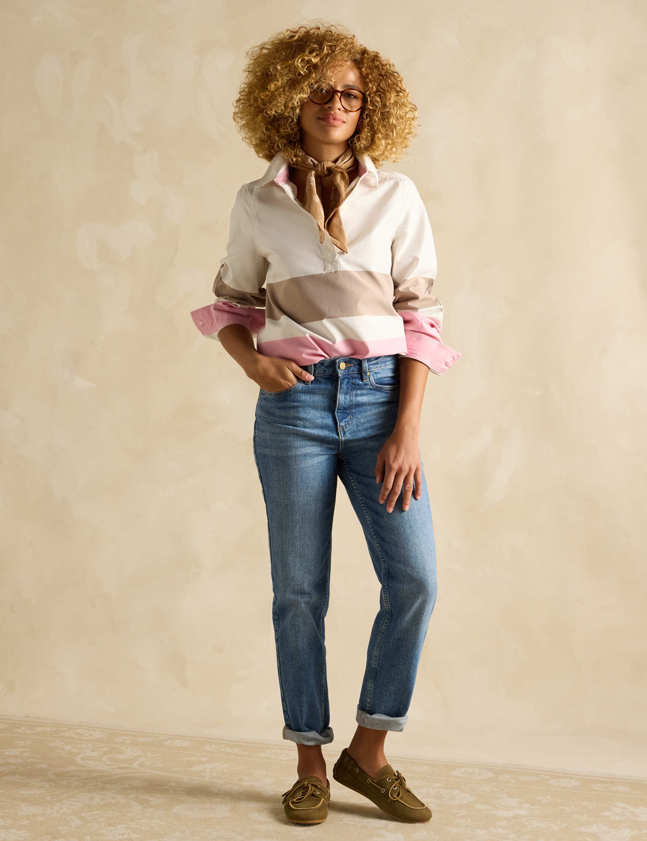 Pure Cotton Colour Block Collared Shirt 3 of 8